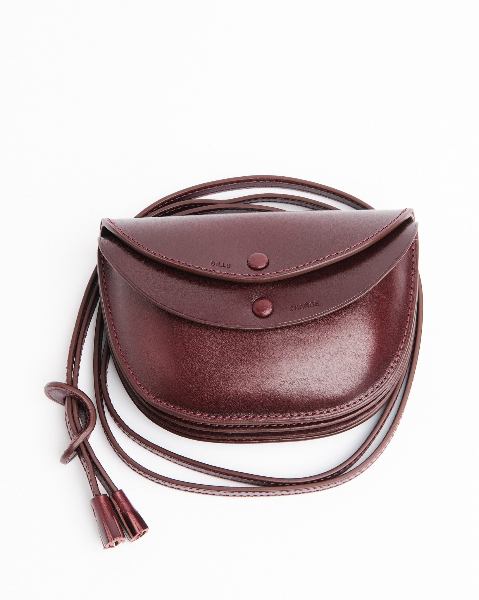 Round Wallet Mid Porch Burgundy