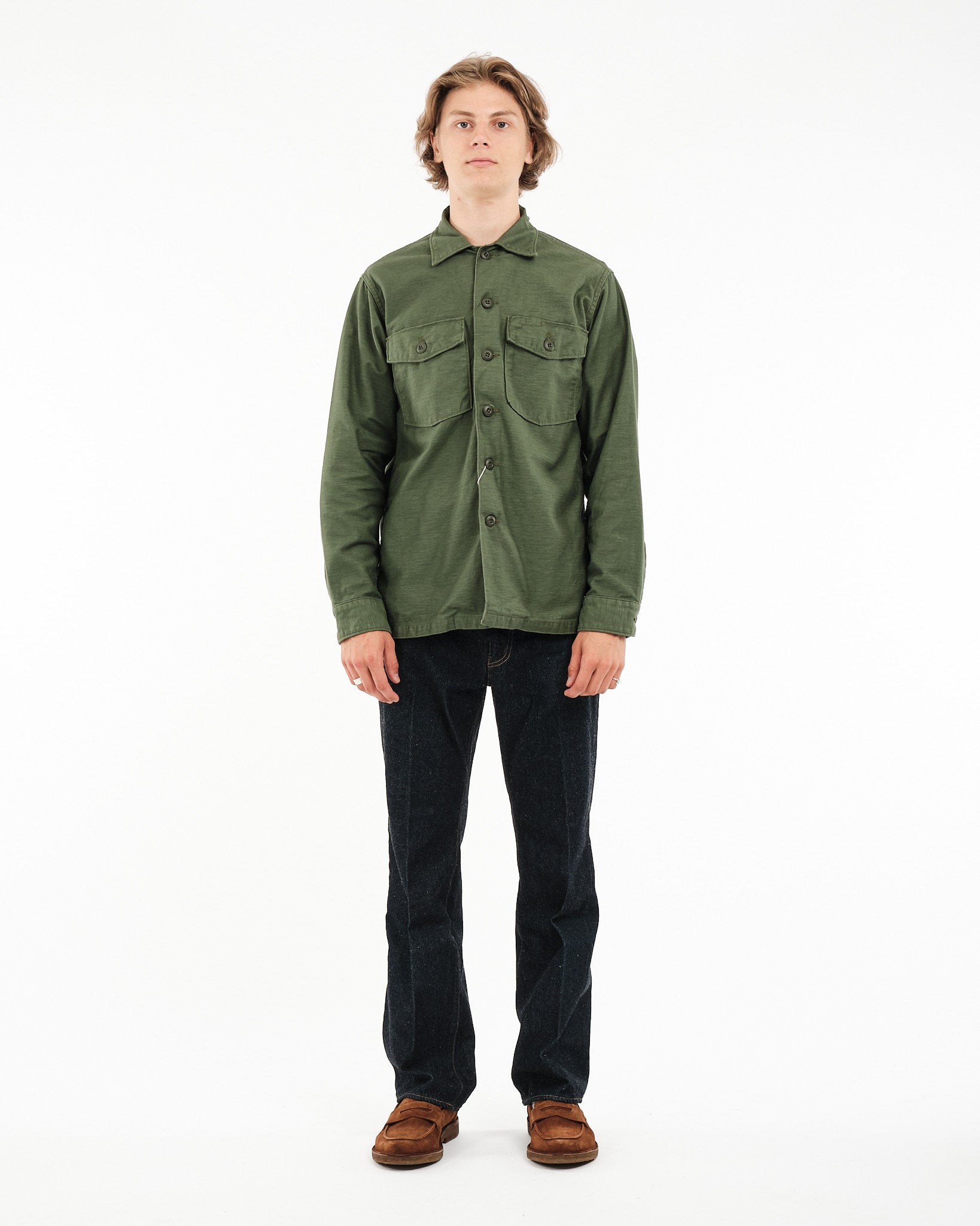 OrSlow | US ARMY FATIGUE SHIRT GREEN | Meadow