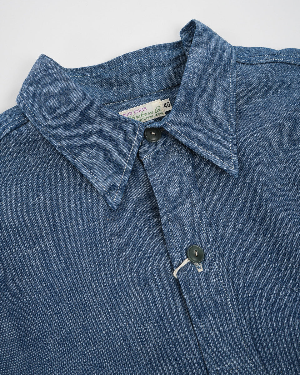 3044 USN Chambray Shirt Sax