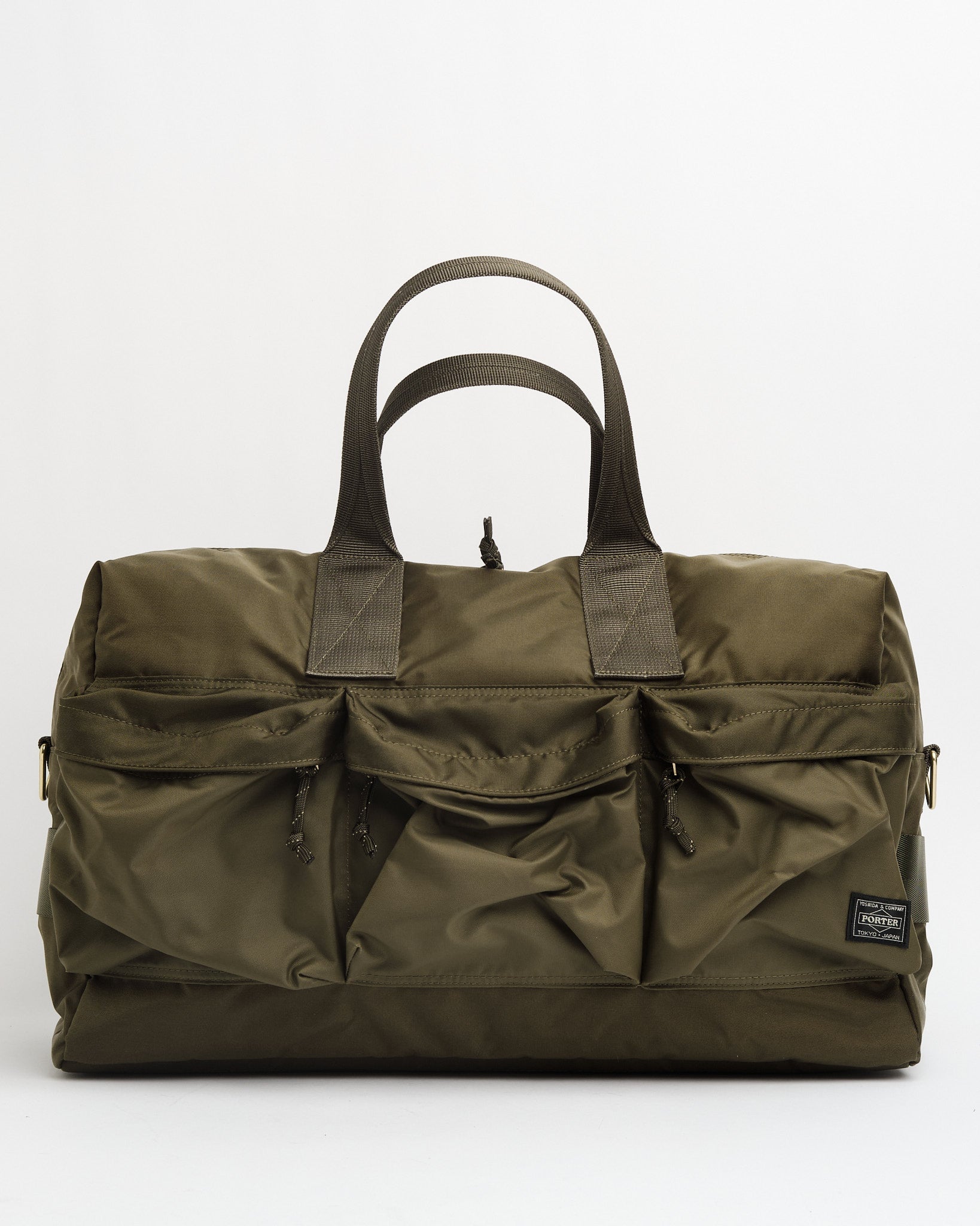 Porter by Yoshida | Force 2Way Duffle Bag Olive Drab | Meadow