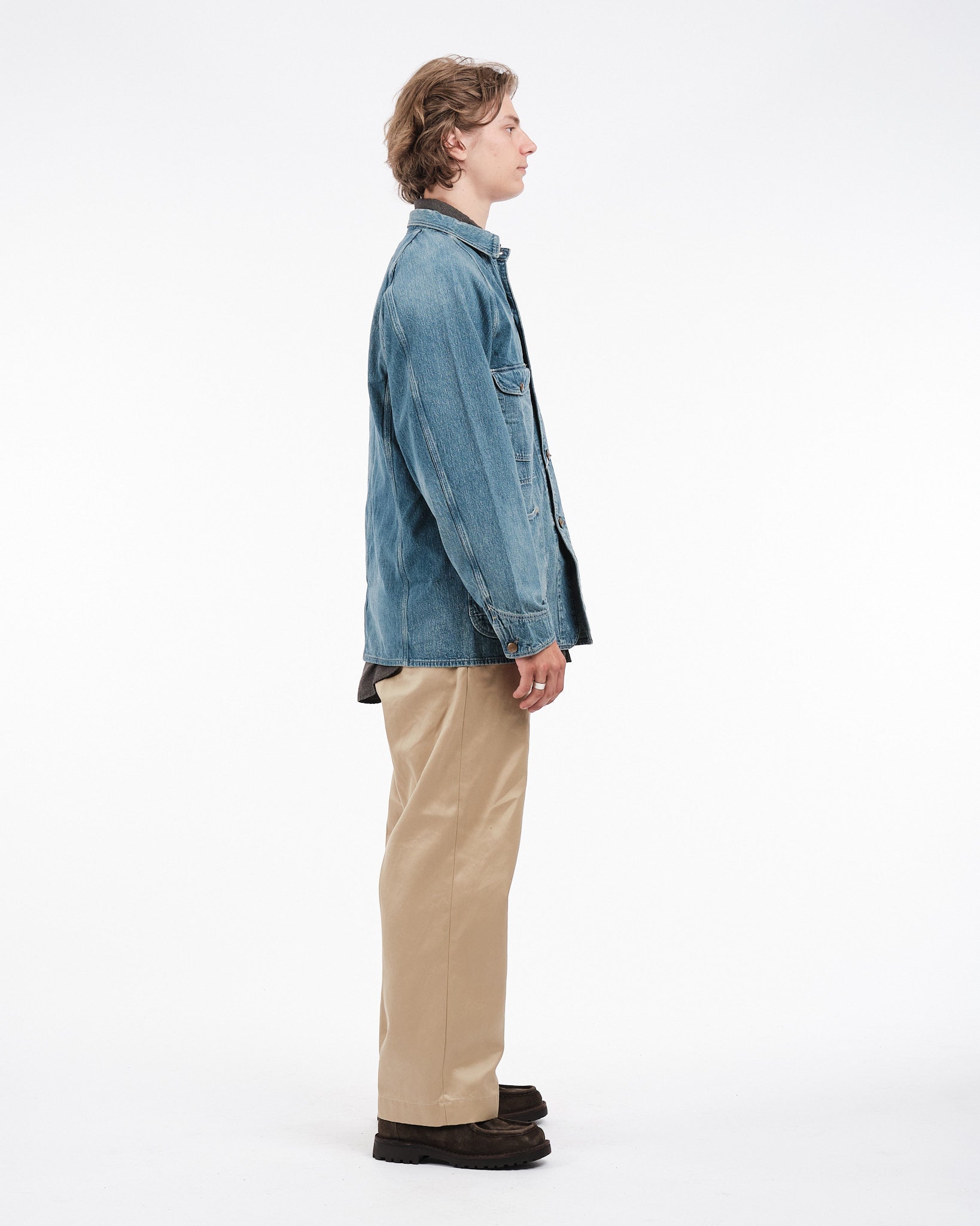 1950'S COVERALL DENIM USED WASH - Meadow