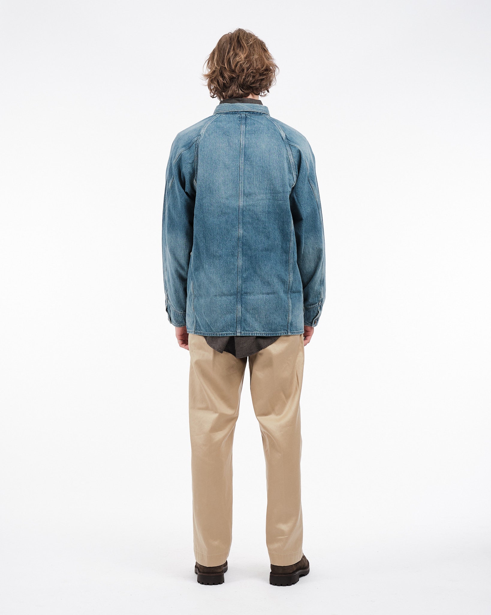 1950'S COVERALL DENIM USED WASH - Meadow