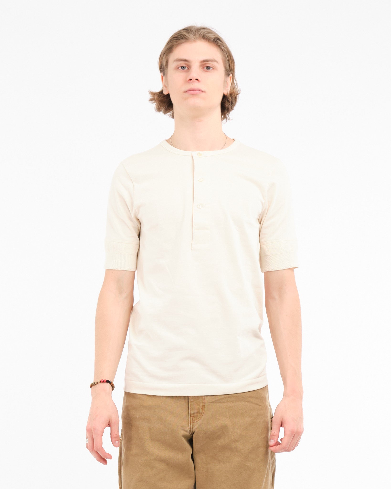 207 men's loopwheeled henley 02 nature - Meadow