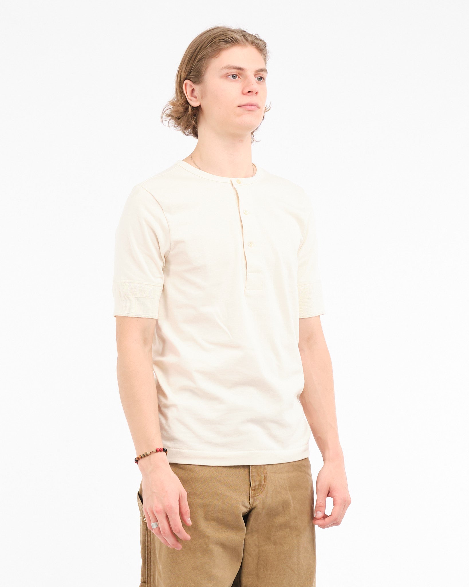 207 men's loopwheeled henley 02 nature - Meadow