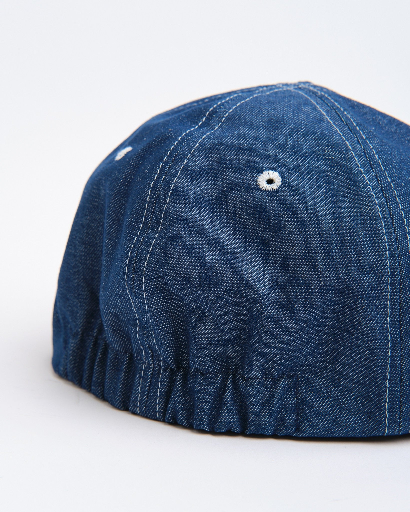 CLASSIC 6 PANEL CAP BLUE WITH GREEN UNDERBRIM - Meadow