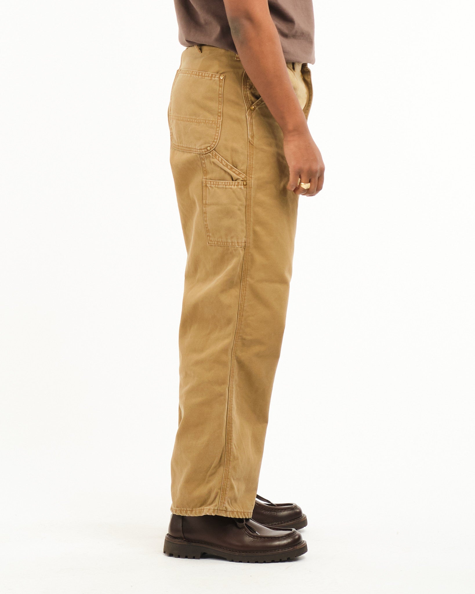 DAD'S FIT PAINTER PANTS BROWN - Meadow