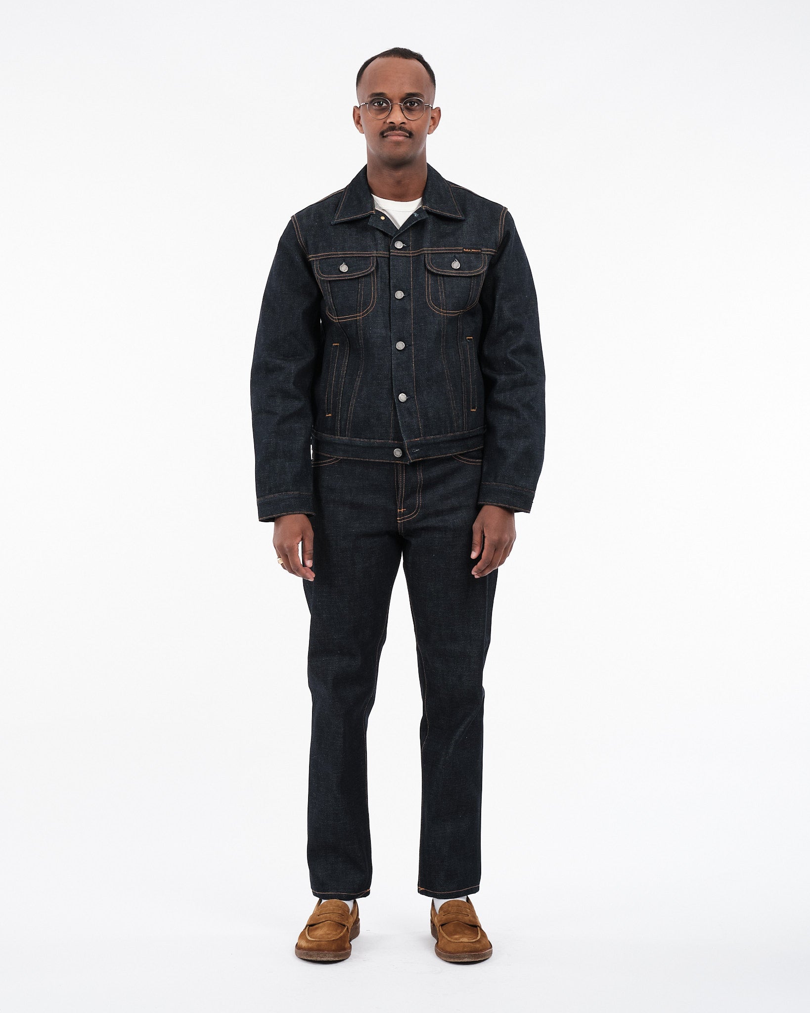 Danny Ace Selvage Denim Jacket Dry Blue - Meadow