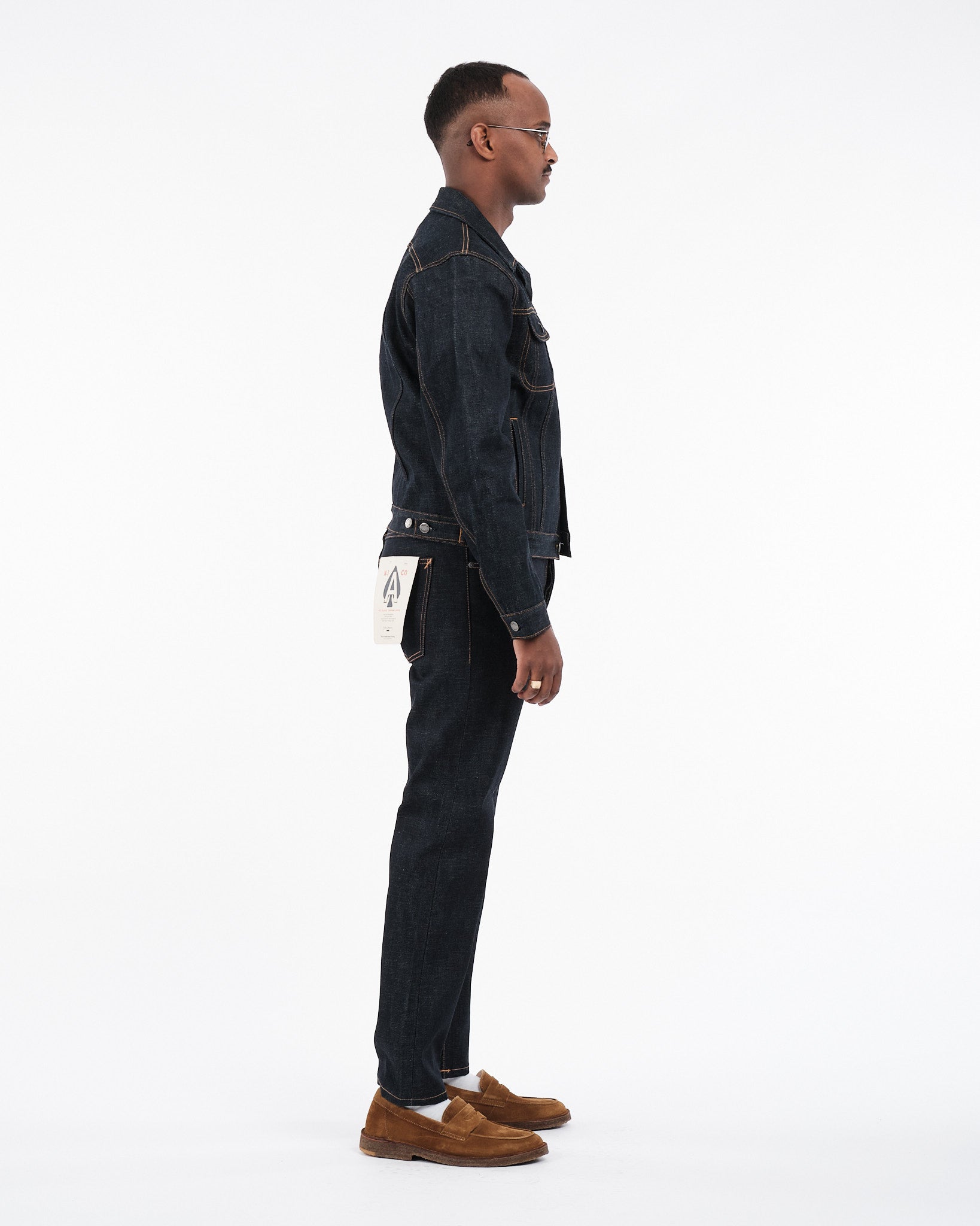 Danny Ace Selvage Denim Jacket Dry Blue - Meadow