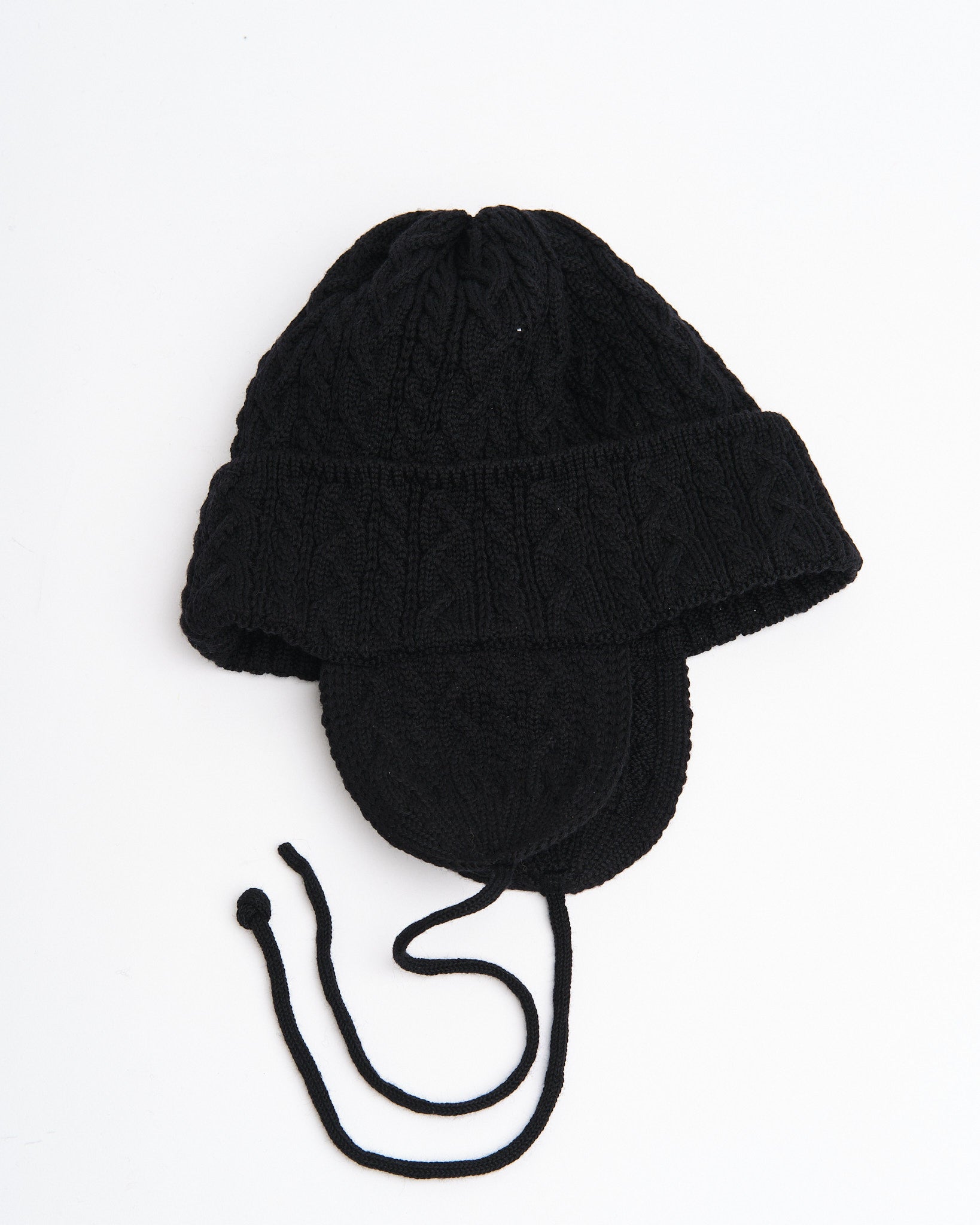 Elias Knit Flightcap Black - Meadow