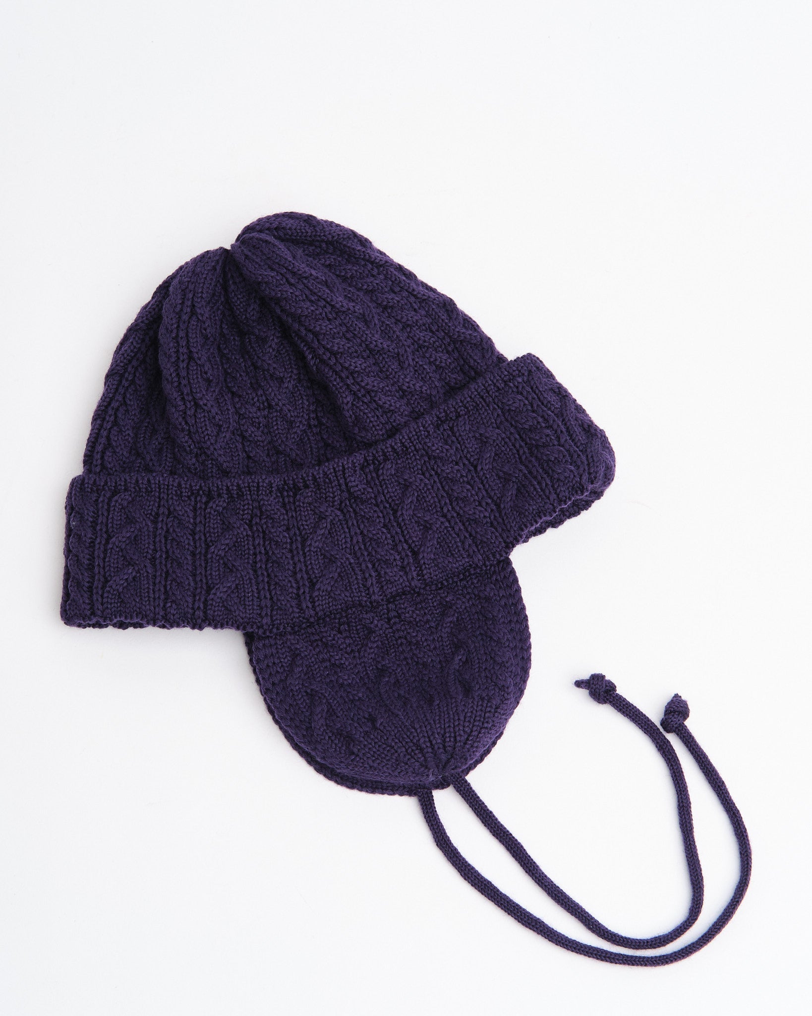 Elias Knit Flightcap Purple - Meadow