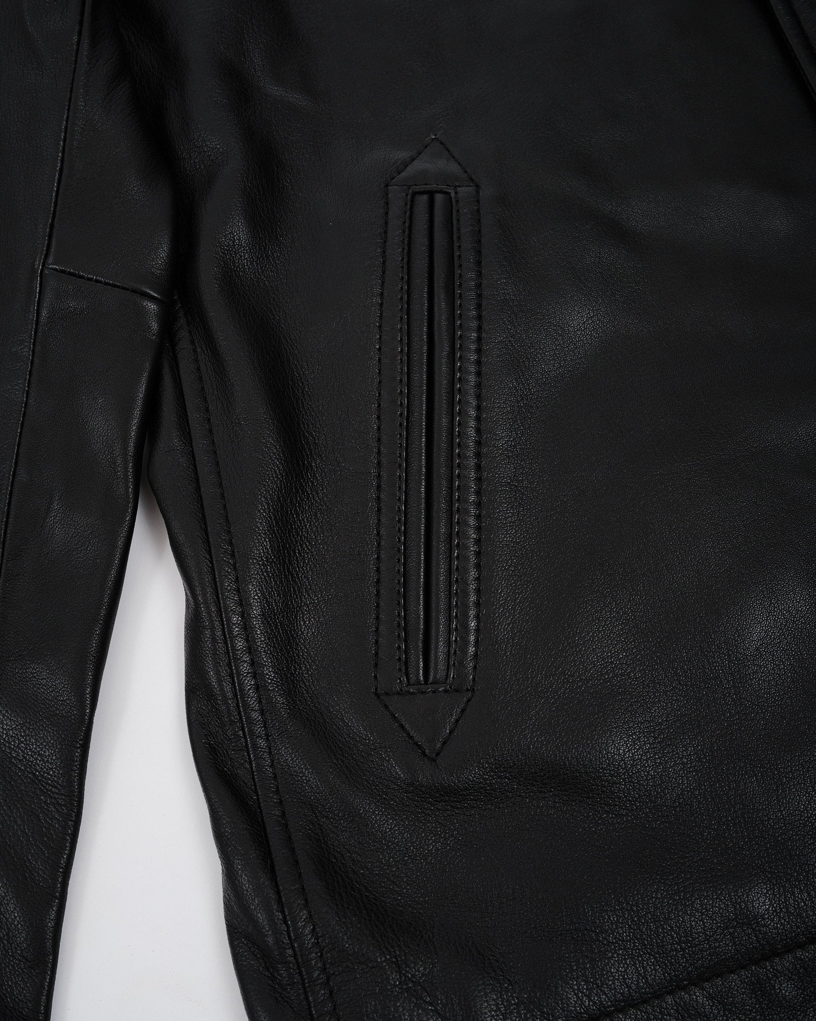 Ferry Leather Jacket Black - Meadow