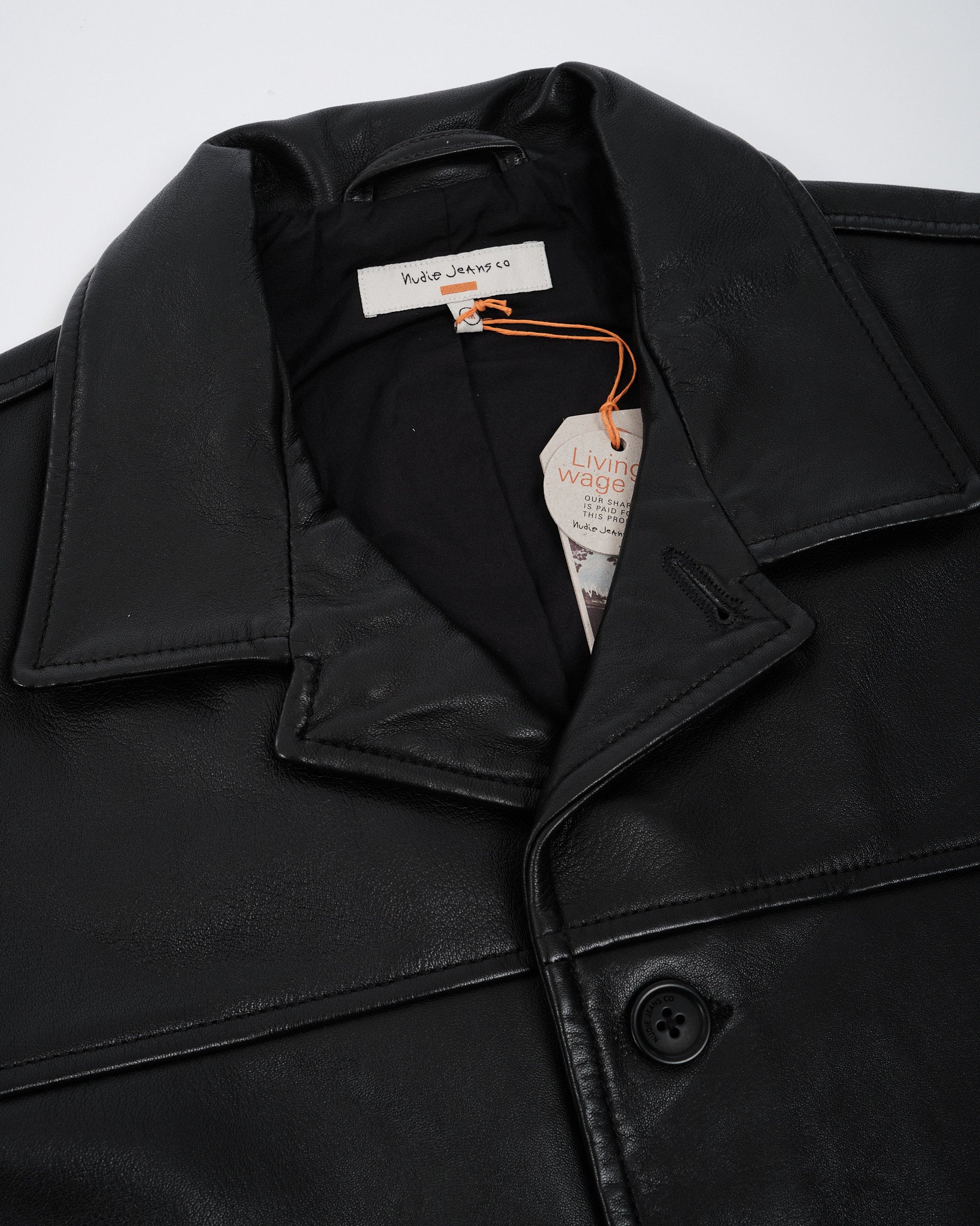 Ferry Leather Jacket Black - Meadow