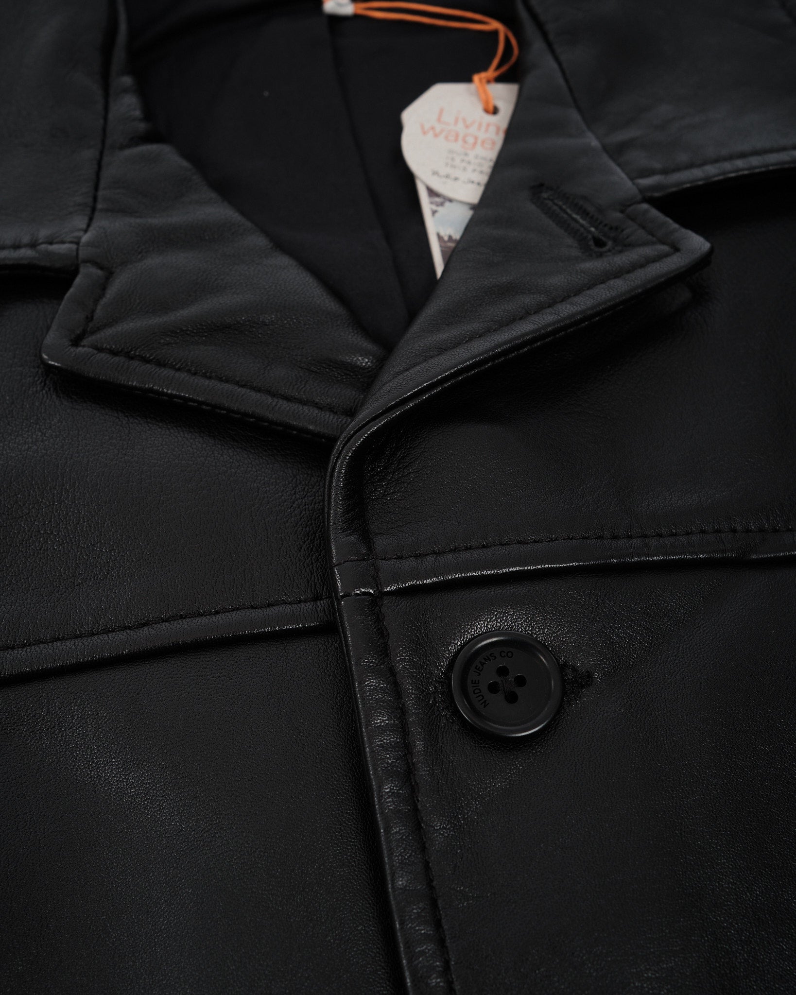 Ferry Leather Jacket Black - Meadow