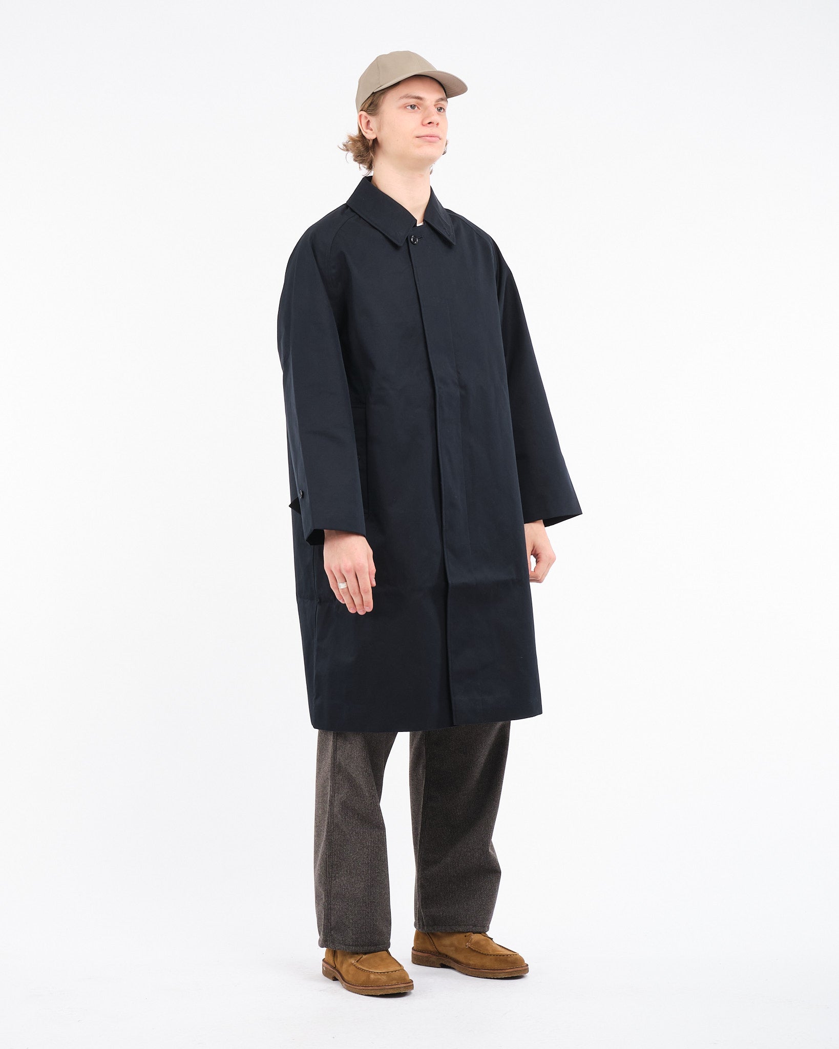 GORE - TEX Balmacaan Coat Navy - Meadow