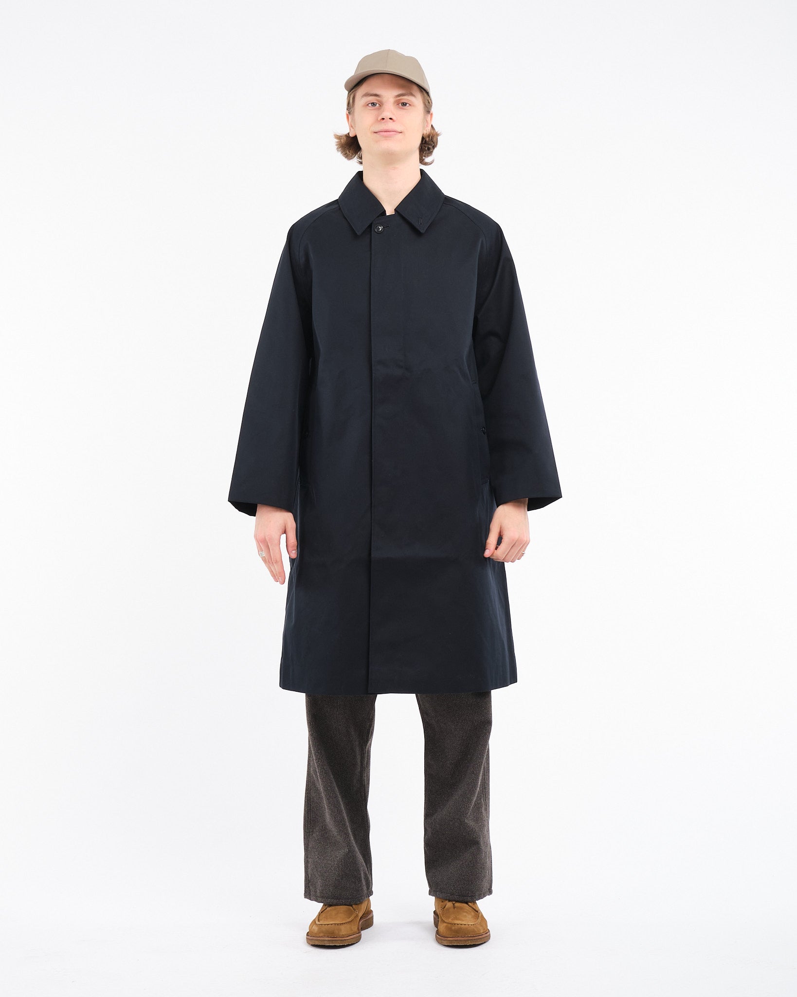 GORE - TEX Balmacaan Coat Navy - Meadow