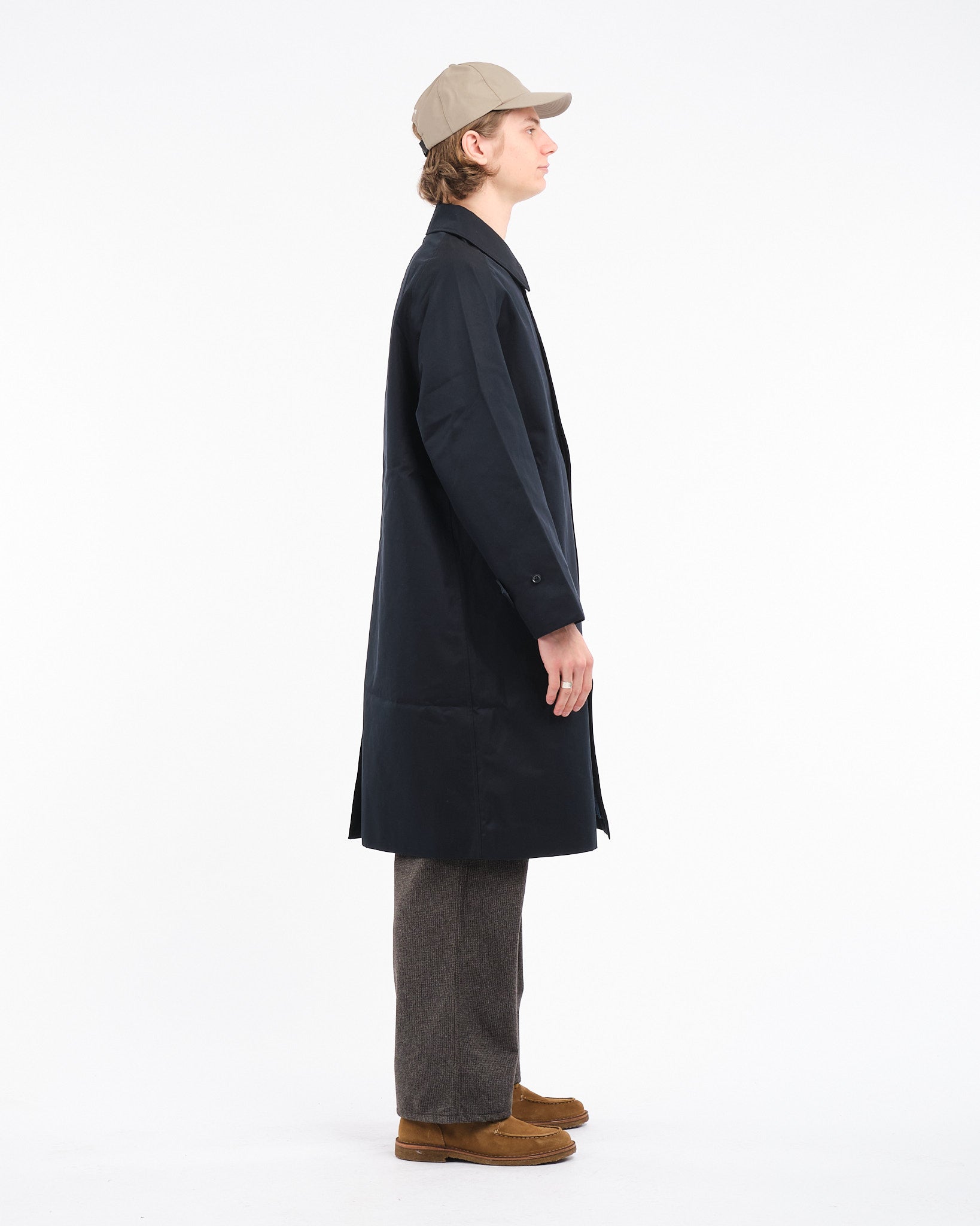 GORE - TEX Balmacaan Coat Navy - Meadow