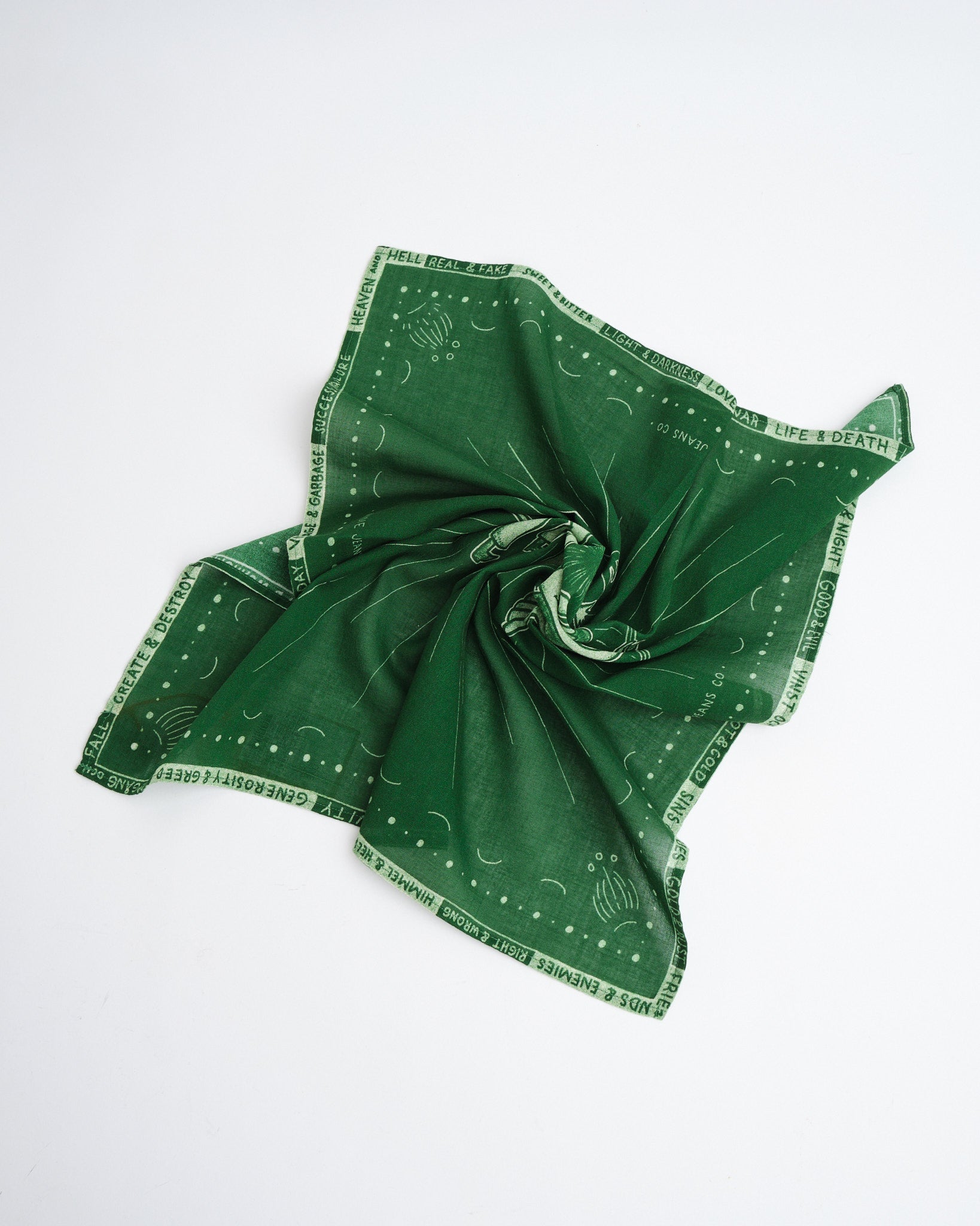 Ingrid Bandana Counterpoints Dark Green - Meadow