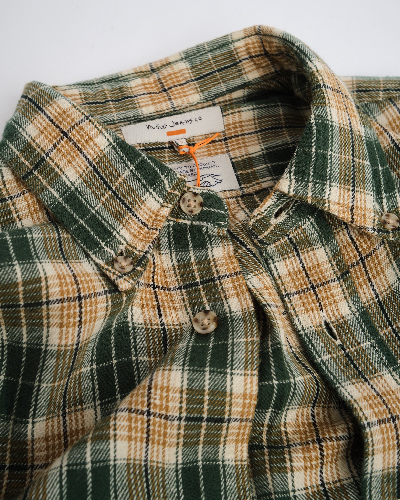 Julian Farmers Check Shirt Racing Green - Meadow