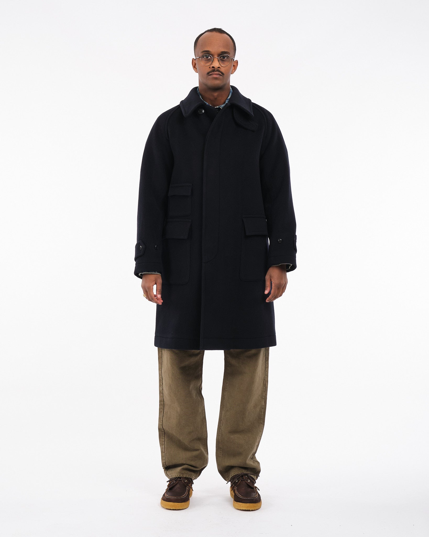 Kaptain Sunshine Traveller Coat Navy