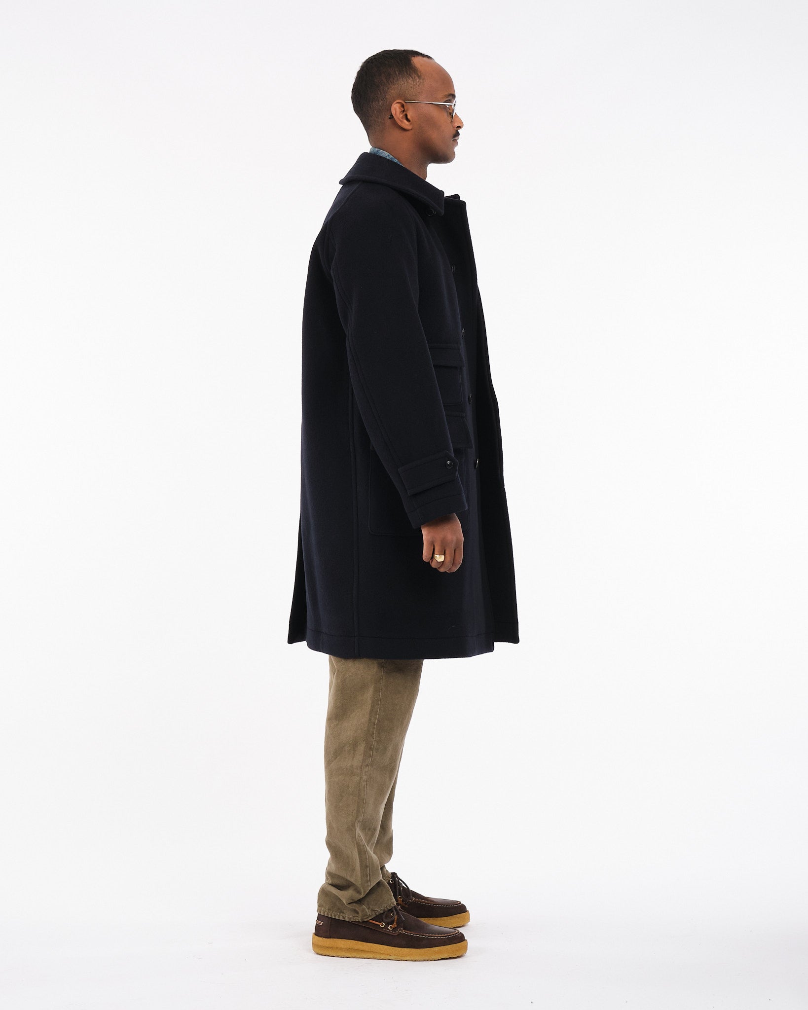 Kaptain Sunshine Traveler Coat Navy - Meadow