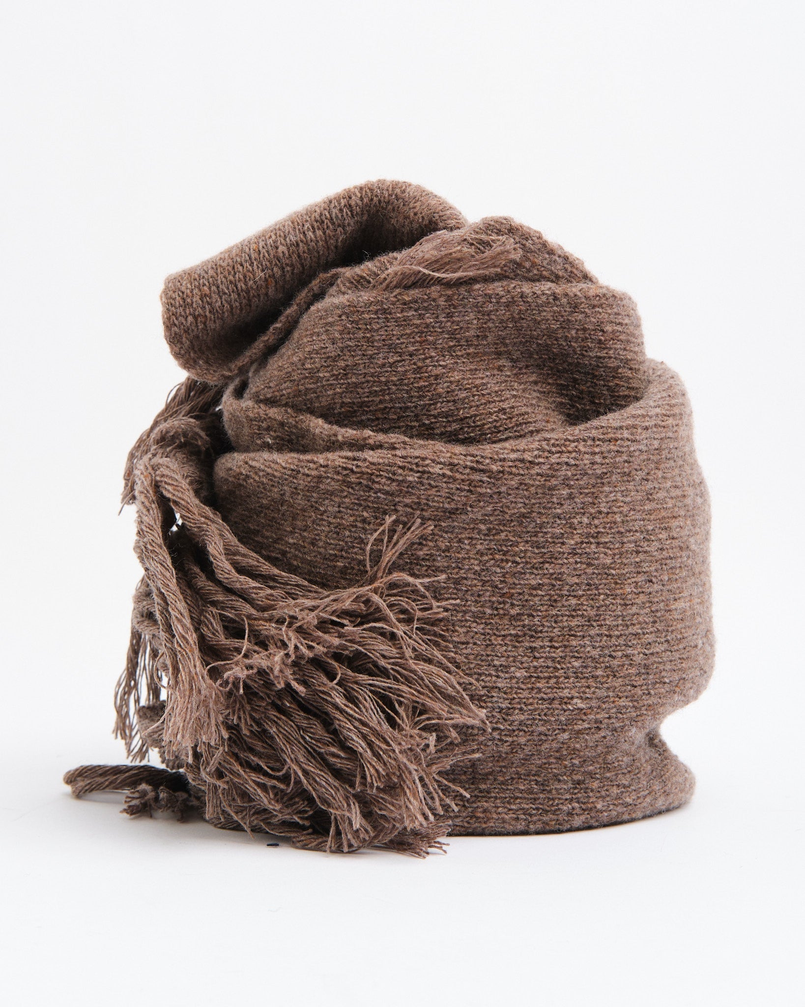 Lambswool Scarf Brown - Meadow