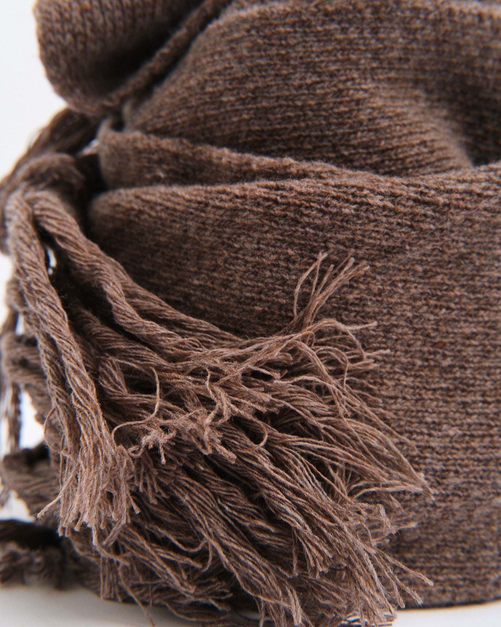 Lambswool Scarf Brown - Meadow