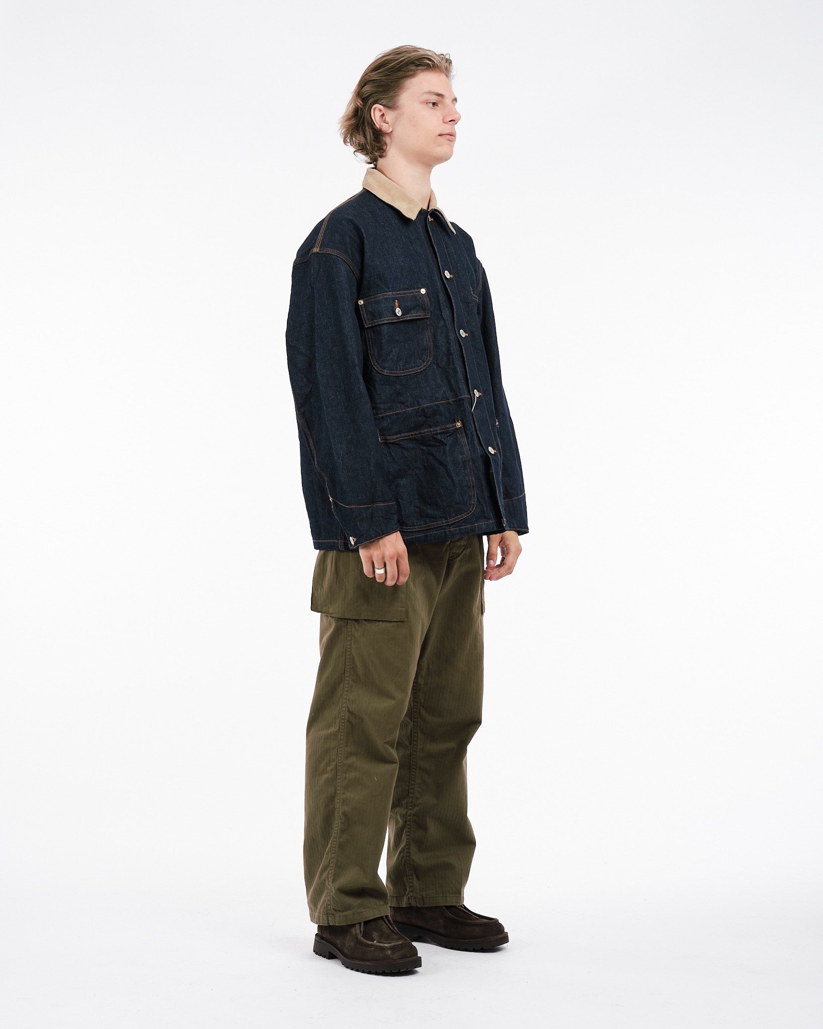 LOOSE FIT COVERALL ONE WASH - Meadow