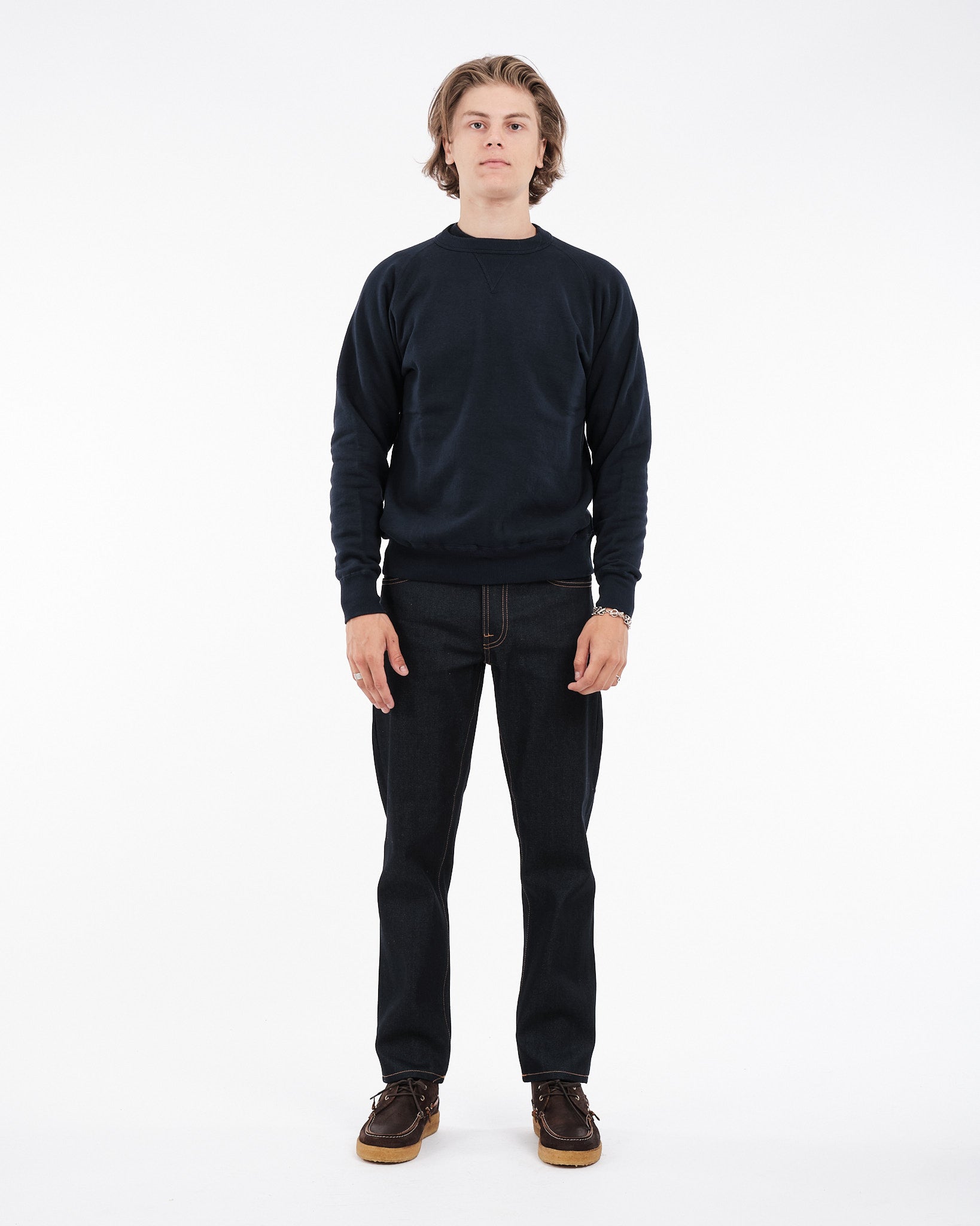 Puamana Crew Neck Sweat Dark Navy - Meadow