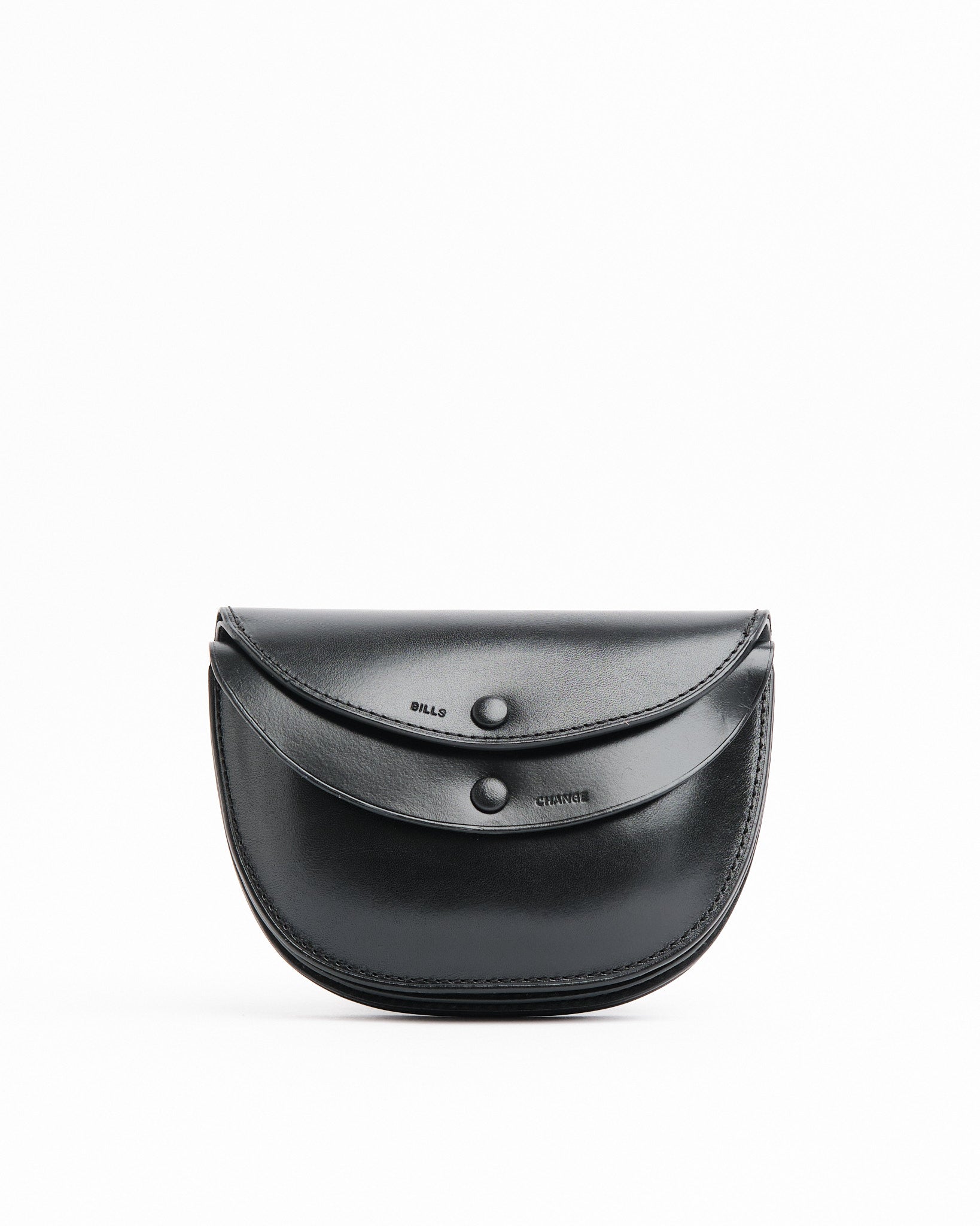 Round Wallet Mid Porch Black - Meadow