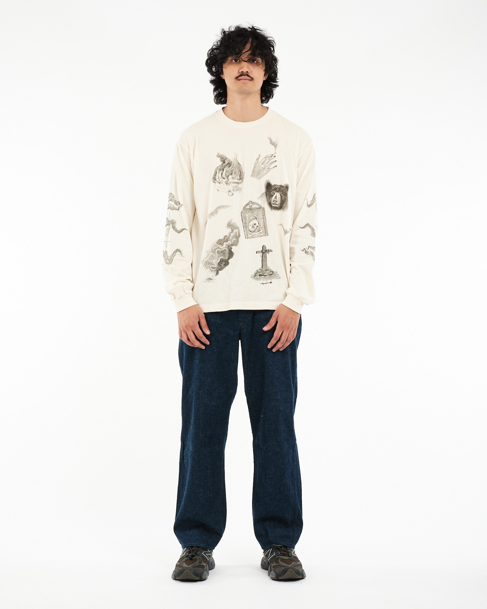 Rudi Doodle Off White T - Shirt - Meadow