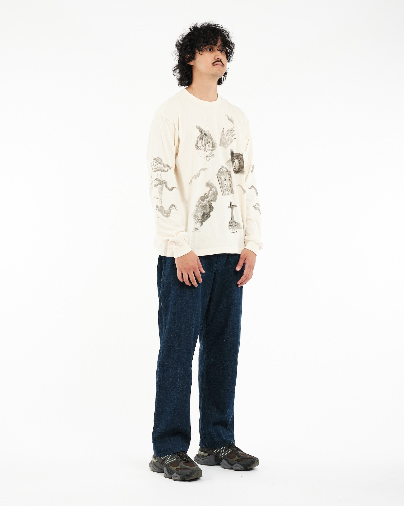 Rudi Doodle Off White T - Shirt - Meadow