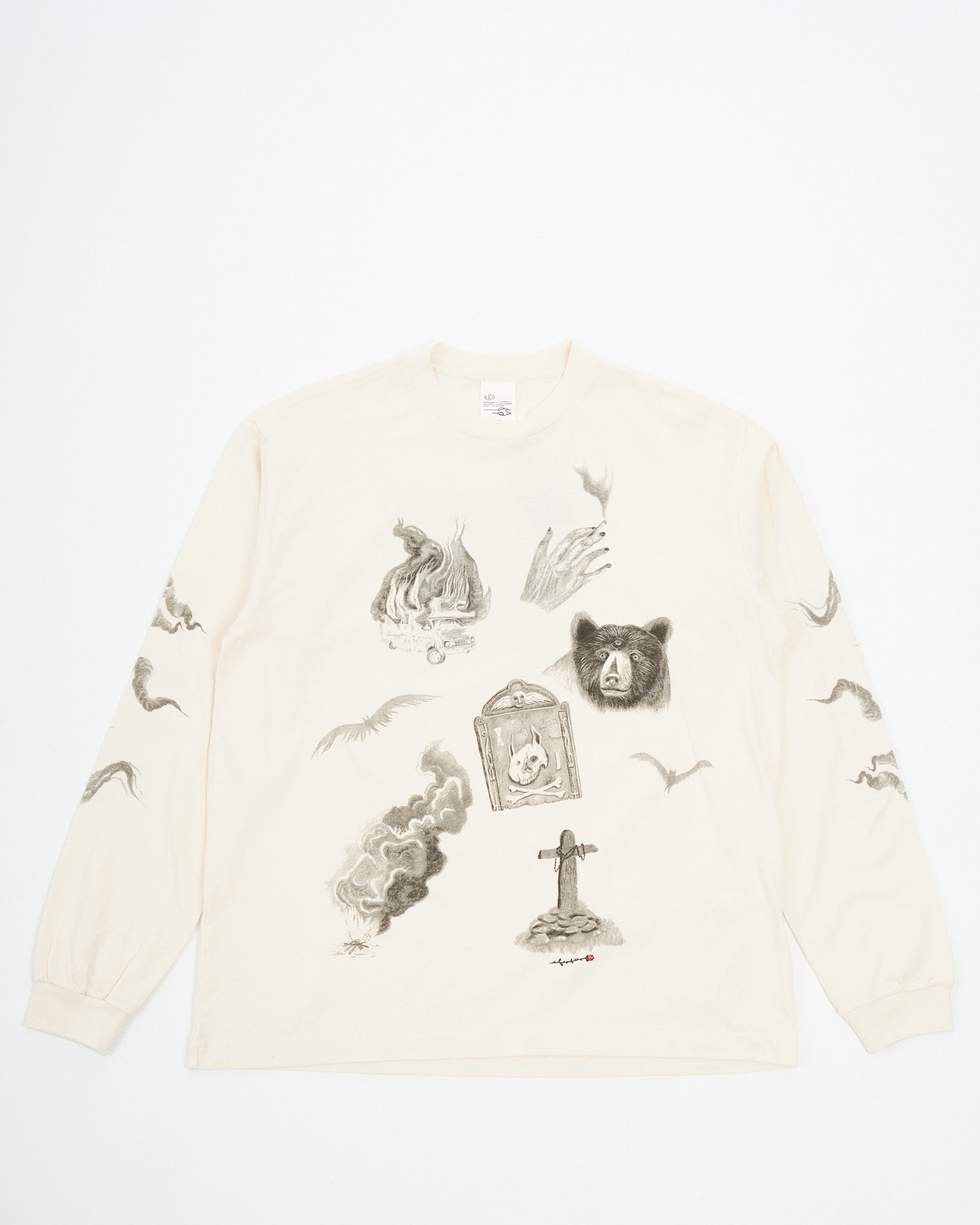 Rudi Doodle Off White T-Shirt - Meadow