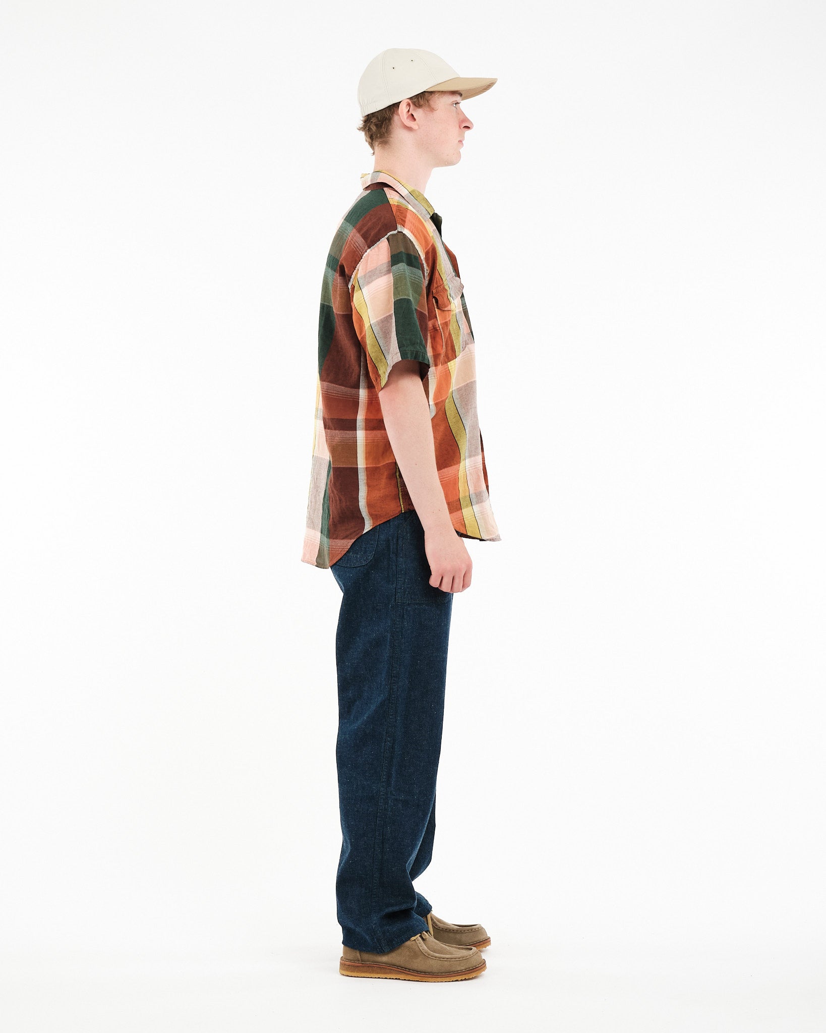 SHORT SLEEVE ORIGINAL CHECK WORK SHIRT - Meadow