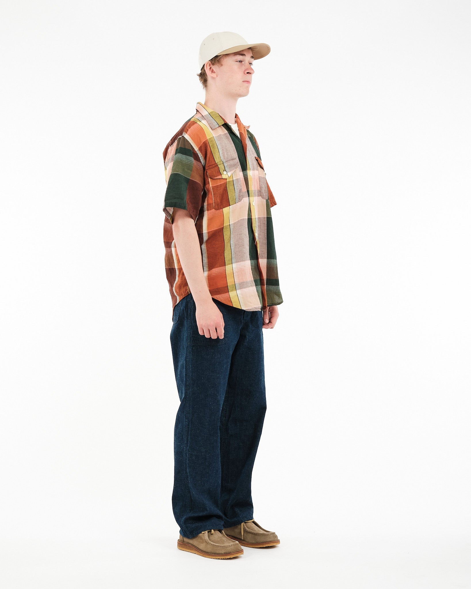 SHORT SLEEVE ORIGINAL CHECK WORK SHIRT - Meadow