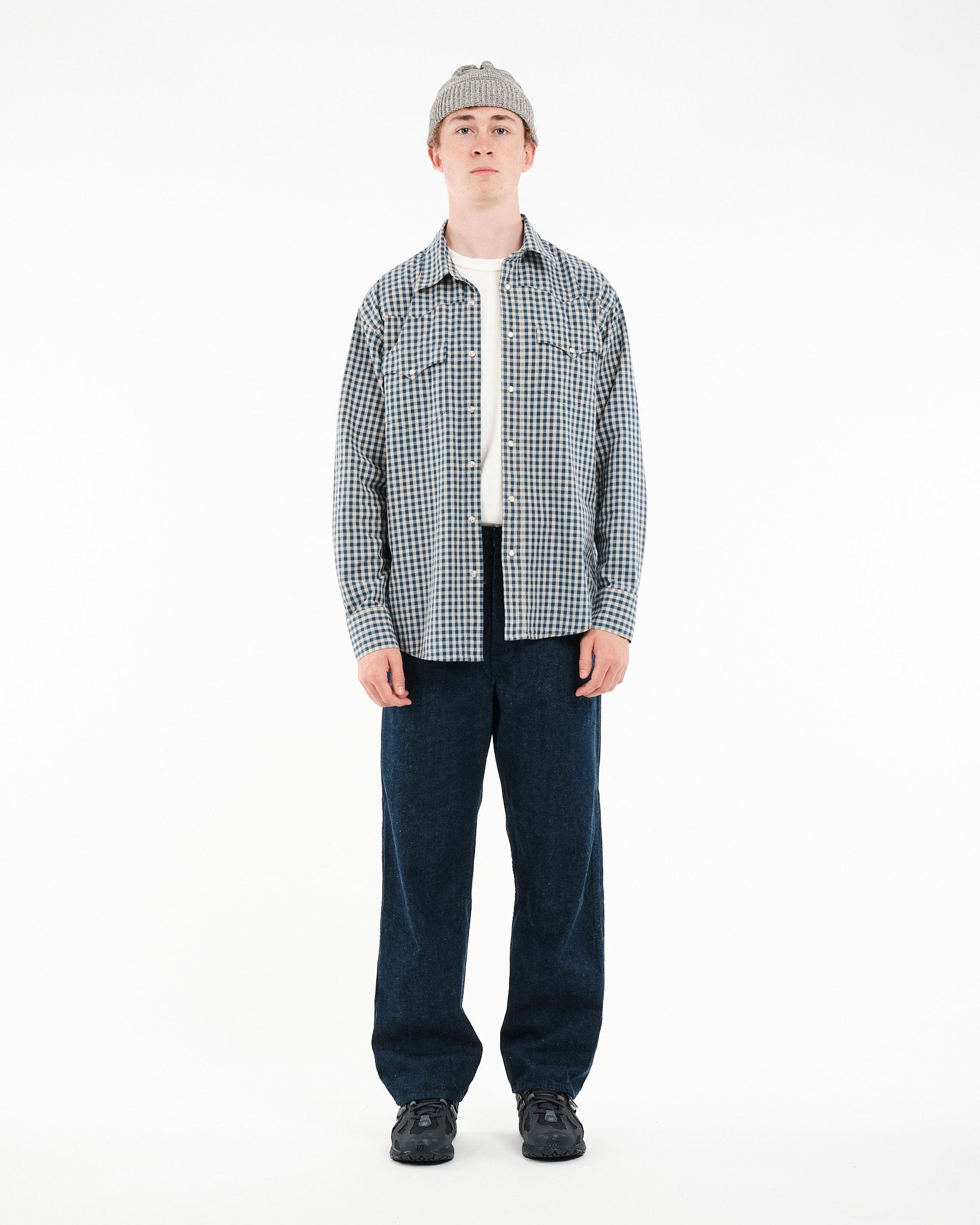 Sigge Gingham Cowboy Shirt - Meadow