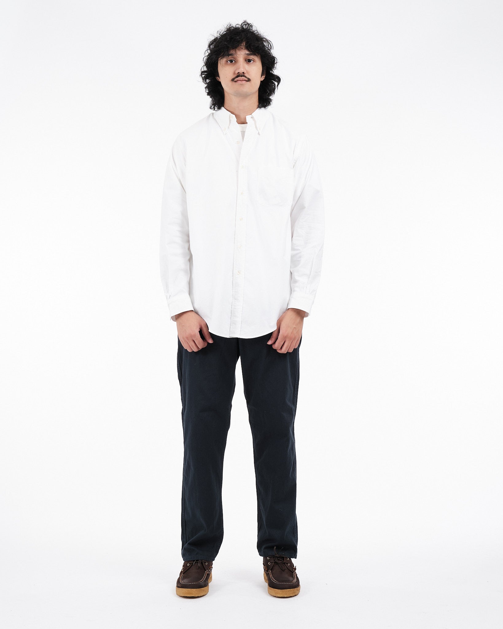 STANDARD OXFORD WHITE BUTTON DOWN SHIRT - Meadow