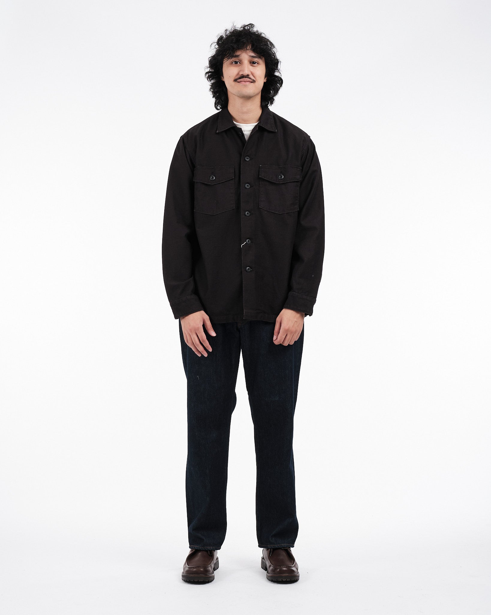 US ARMY FATIGUE SHIRT BLACK - Meadow