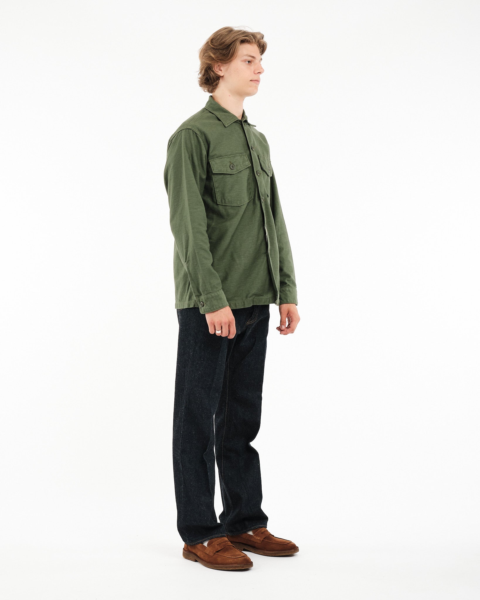 US ARMY FATIGUE SHIRT GREEN - Meadow