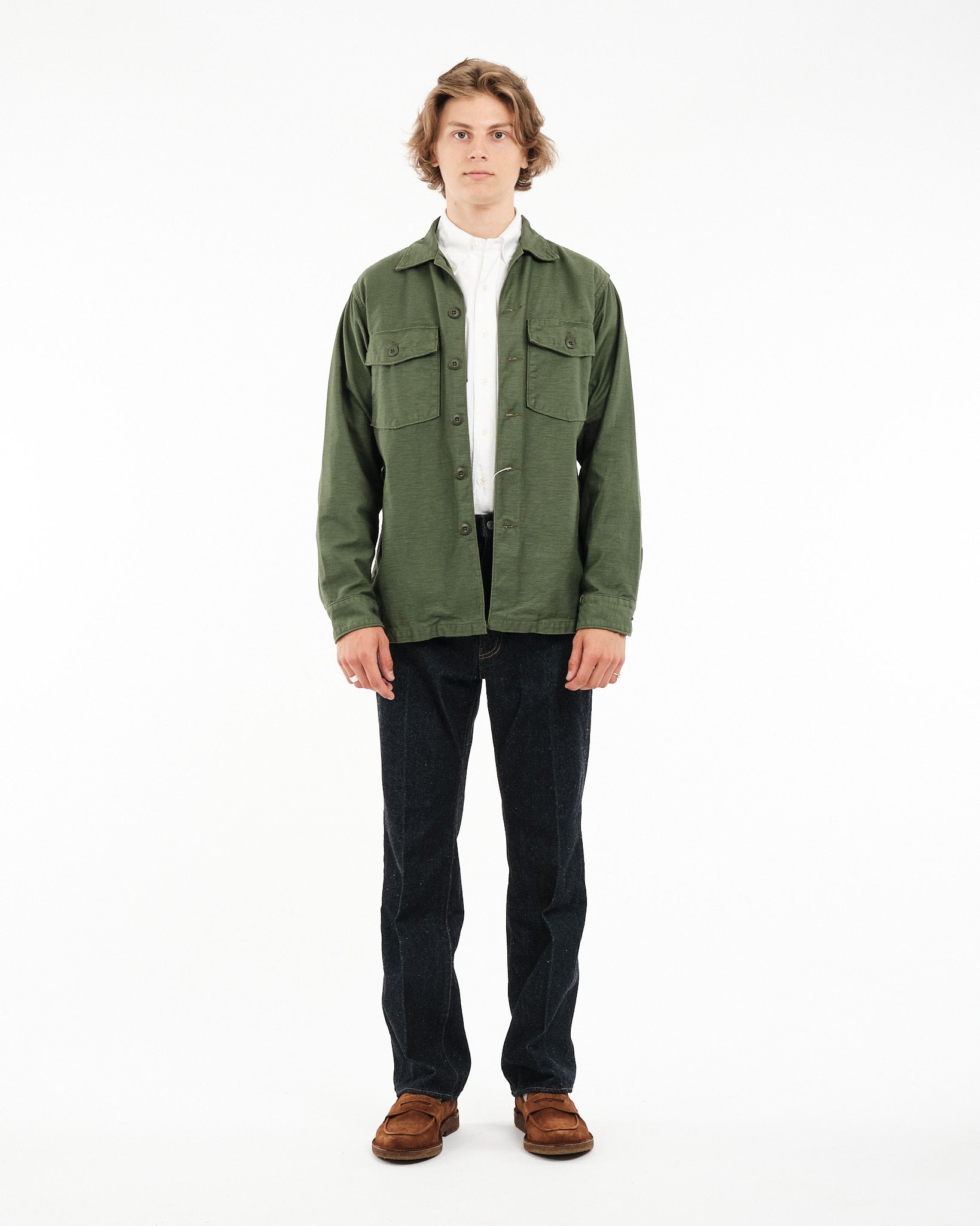 US ARMY FATIGUE SHIRT GREEN - Meadow