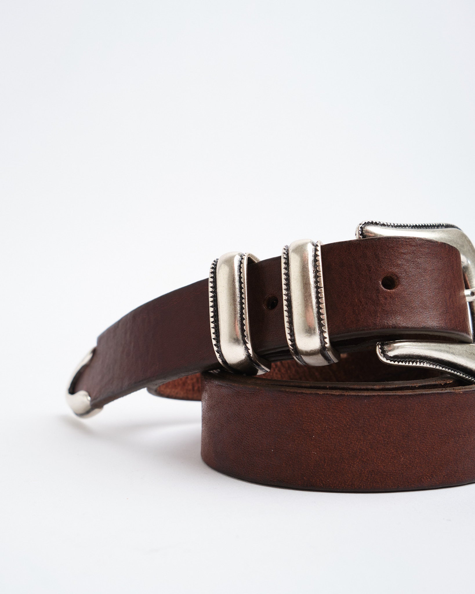 Western Silver Belt Dark Brown - Meadow