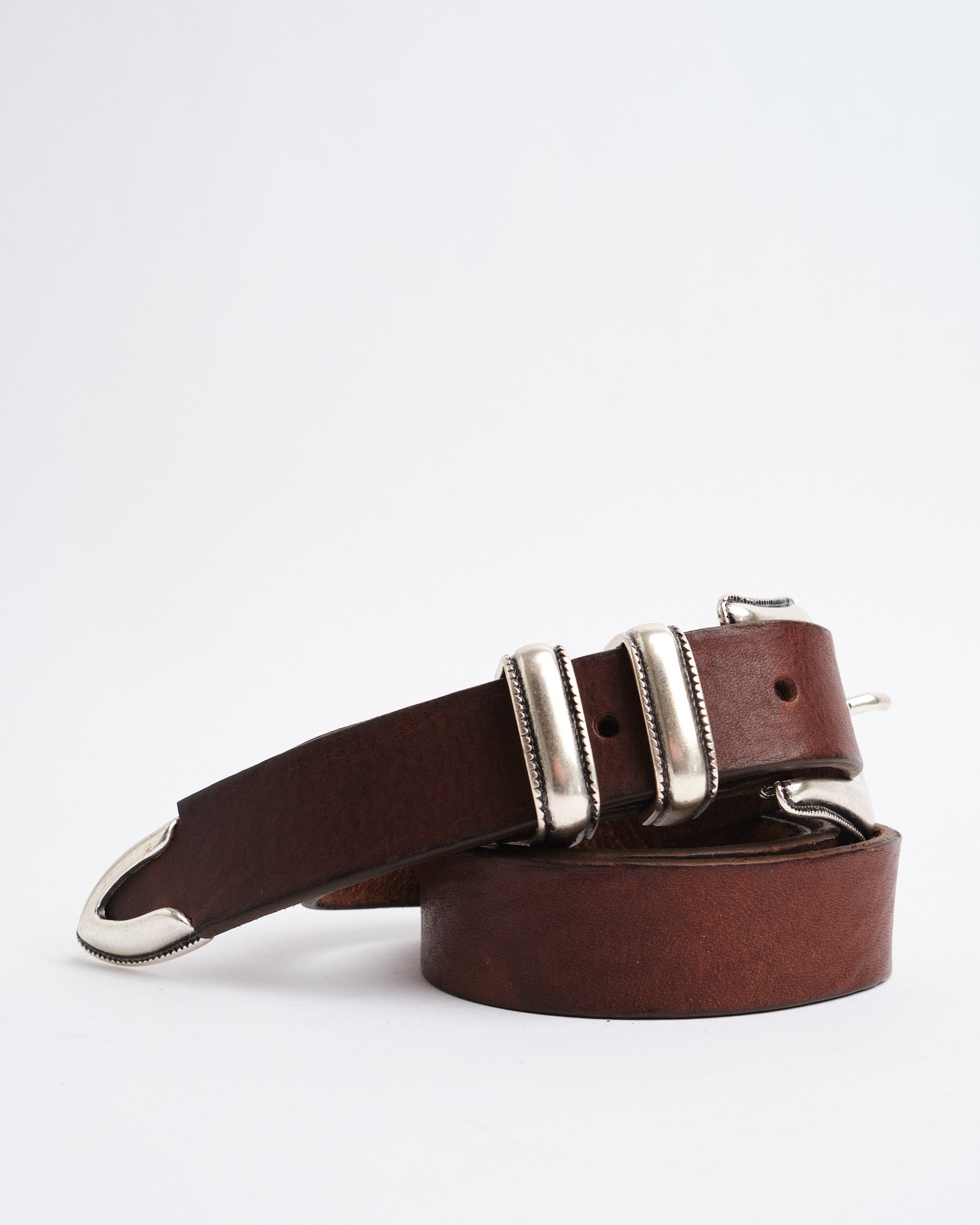 Western Silver Belt Dark Brown - Meadow