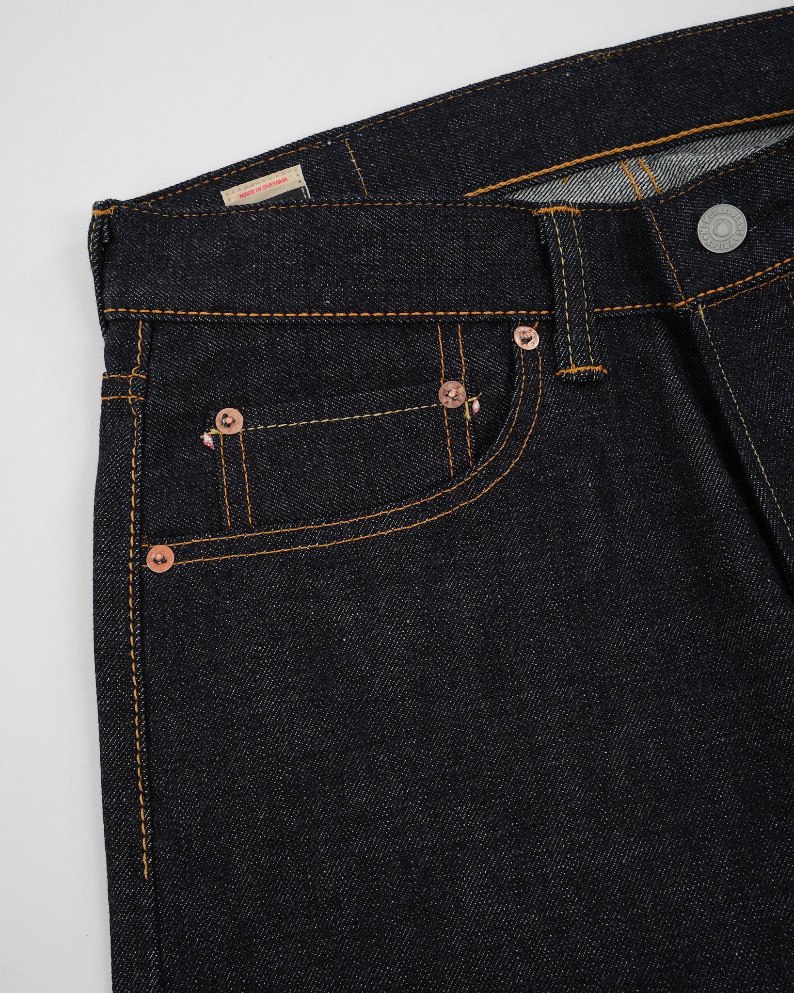 0405-V 15.7 oz Zimbabwe Cotton High Tapered Jeans