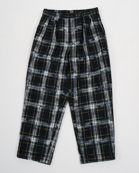 Buy Dark Blue Mid Rise Check Slim Trousers for Men Online at Selected Homme  | 224955201