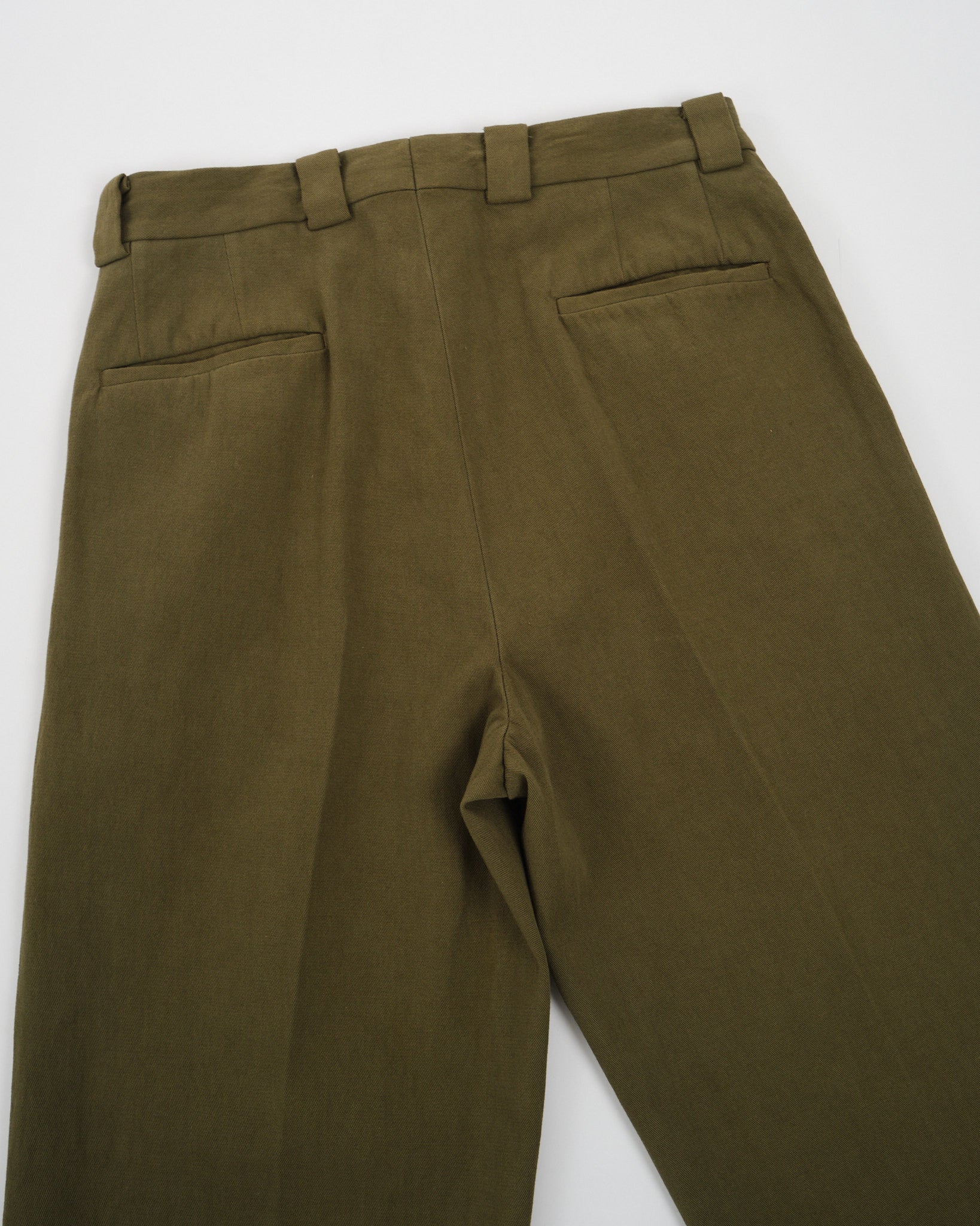 KAPTAIN SUNSHINE | 2Pleats Wide Trousers Olive | MEADOW