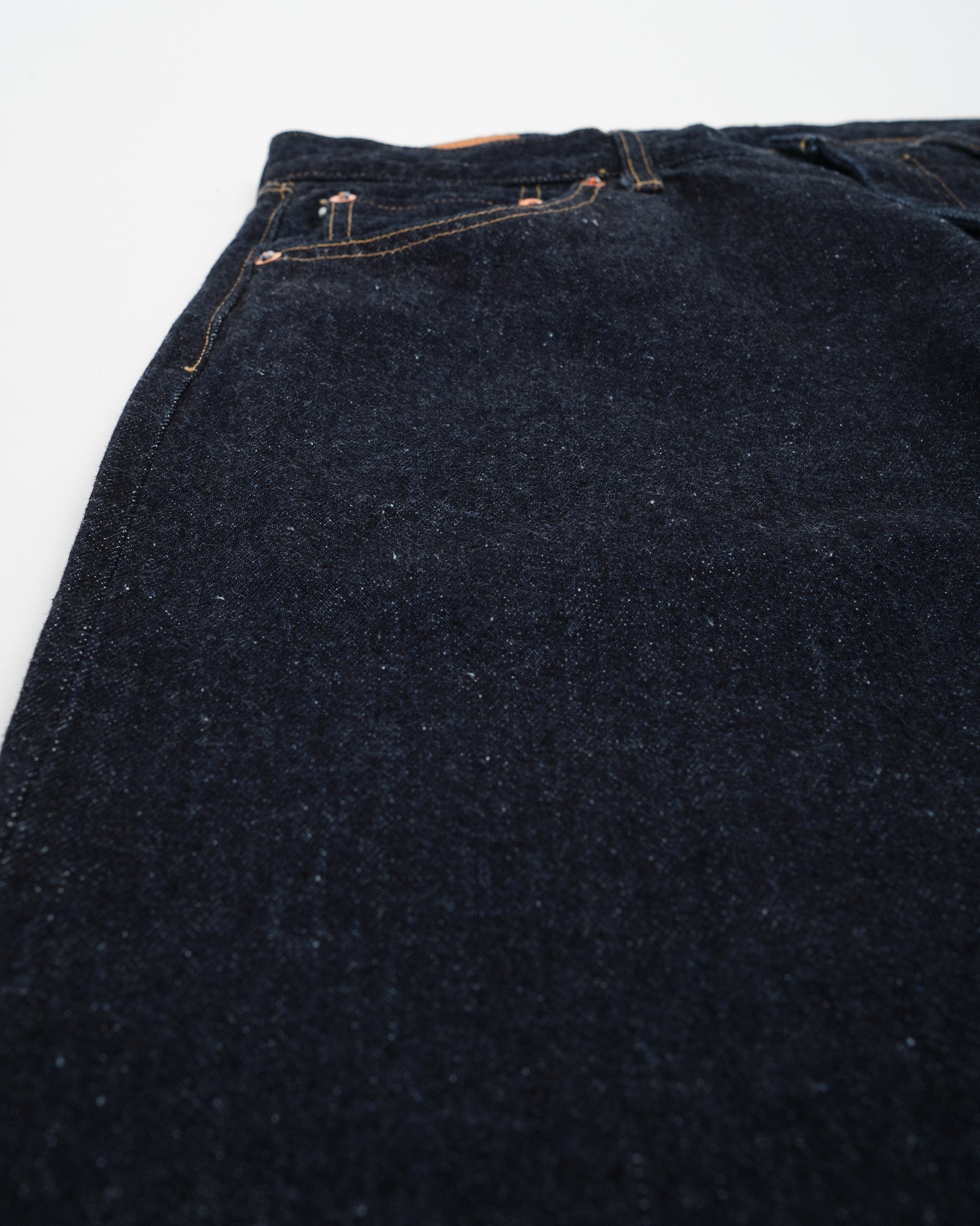 5P Zipper Front Denim Pants Indigo One Wash