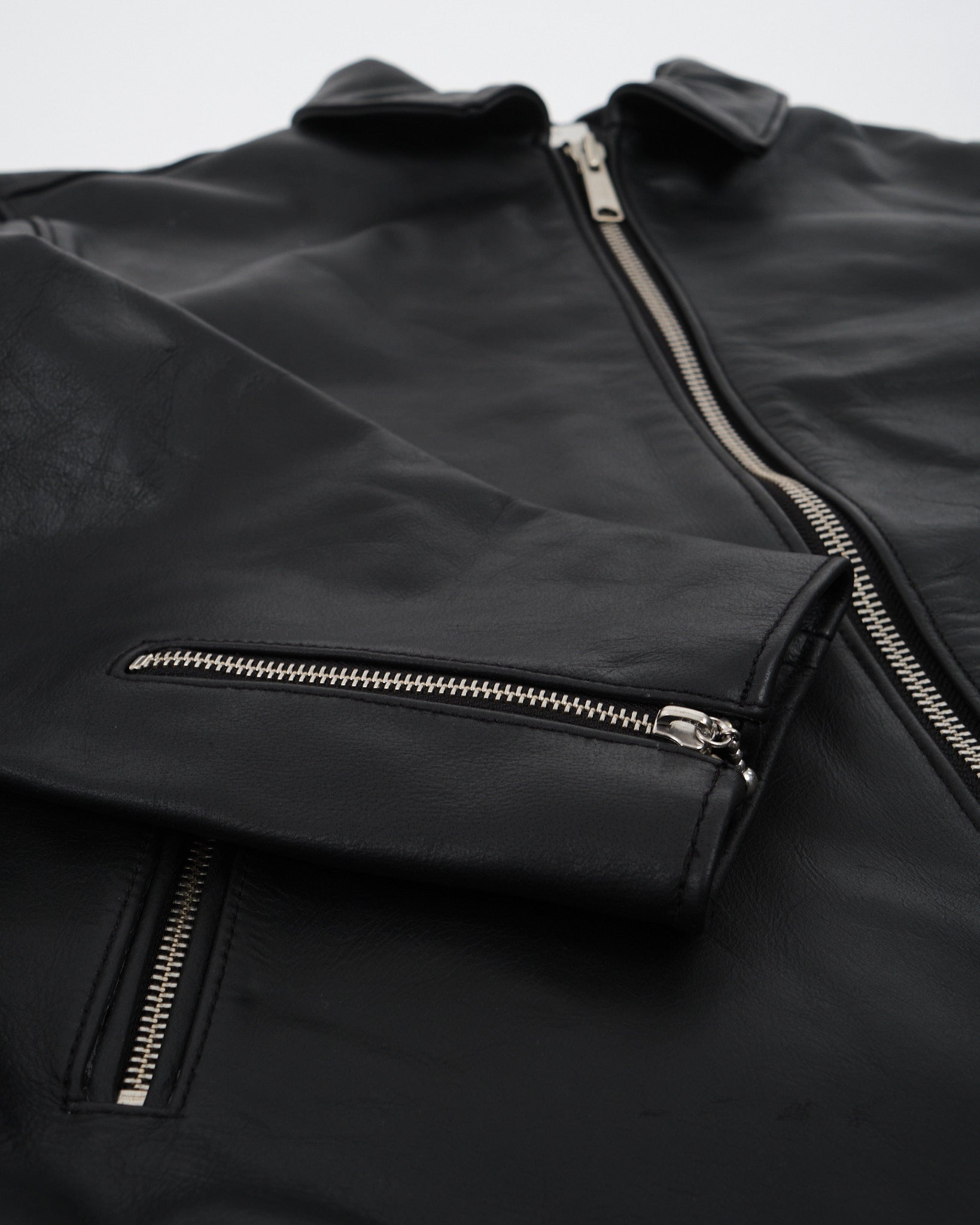 Nudie Jeans Co | Eddy Rider Leather Jacket Black | Meadow Online Store