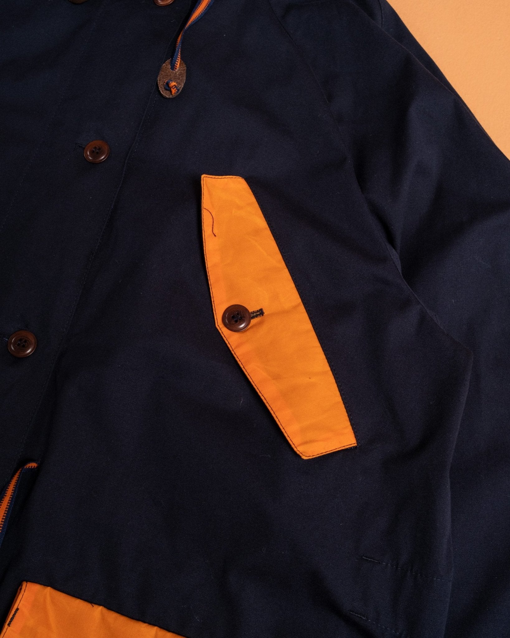 Indigofera x Second Sunrise Storm Jacket Navy/Orange - Meadow