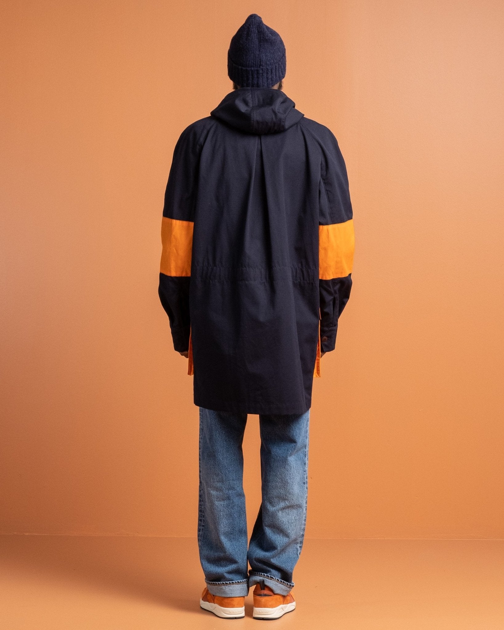 Indigofera x Second Sunrise Storm Jacket Navy/Orange - Meadow