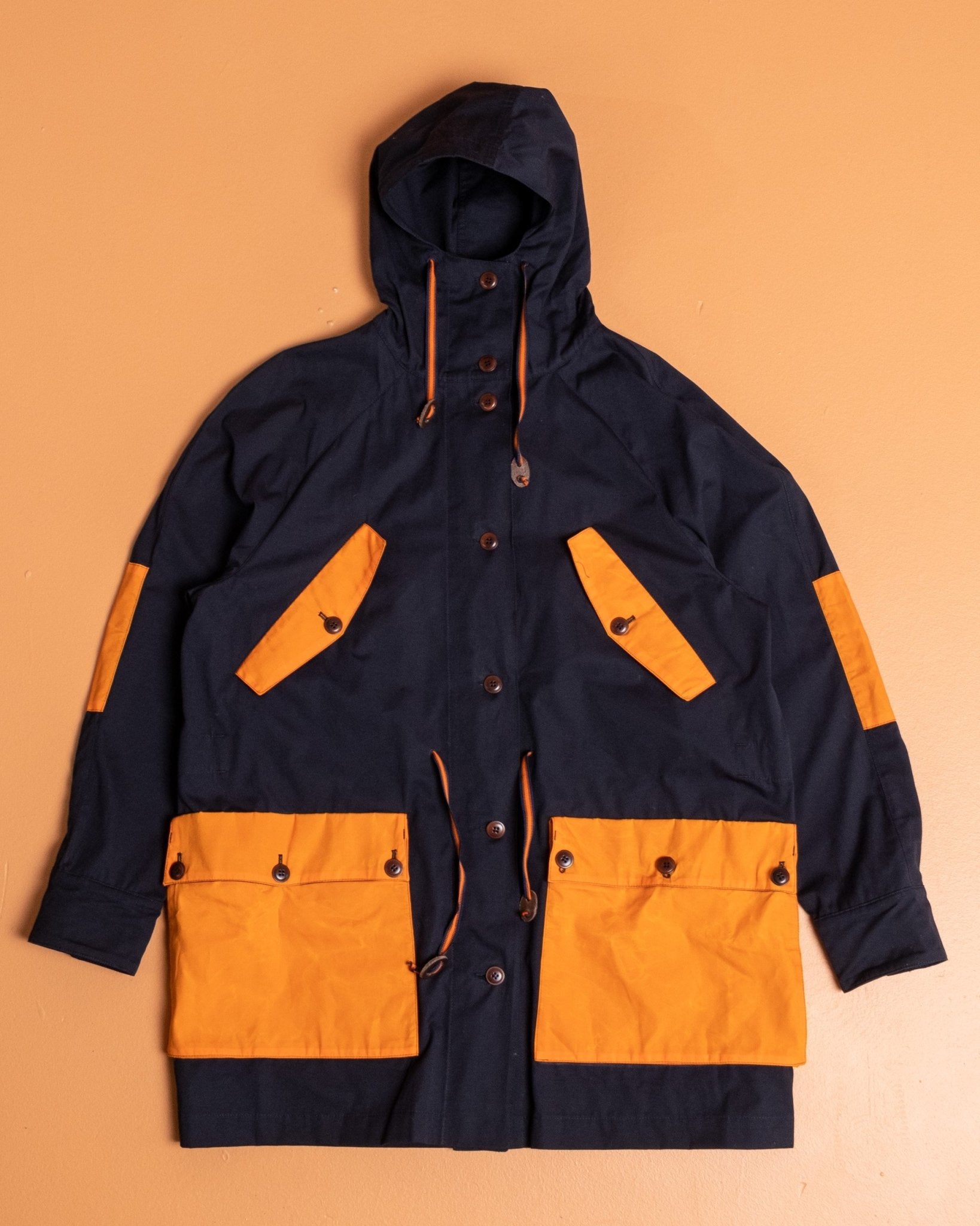 Indigofera x Second Sunrise Storm Jacket Navy/Orange - Meadow