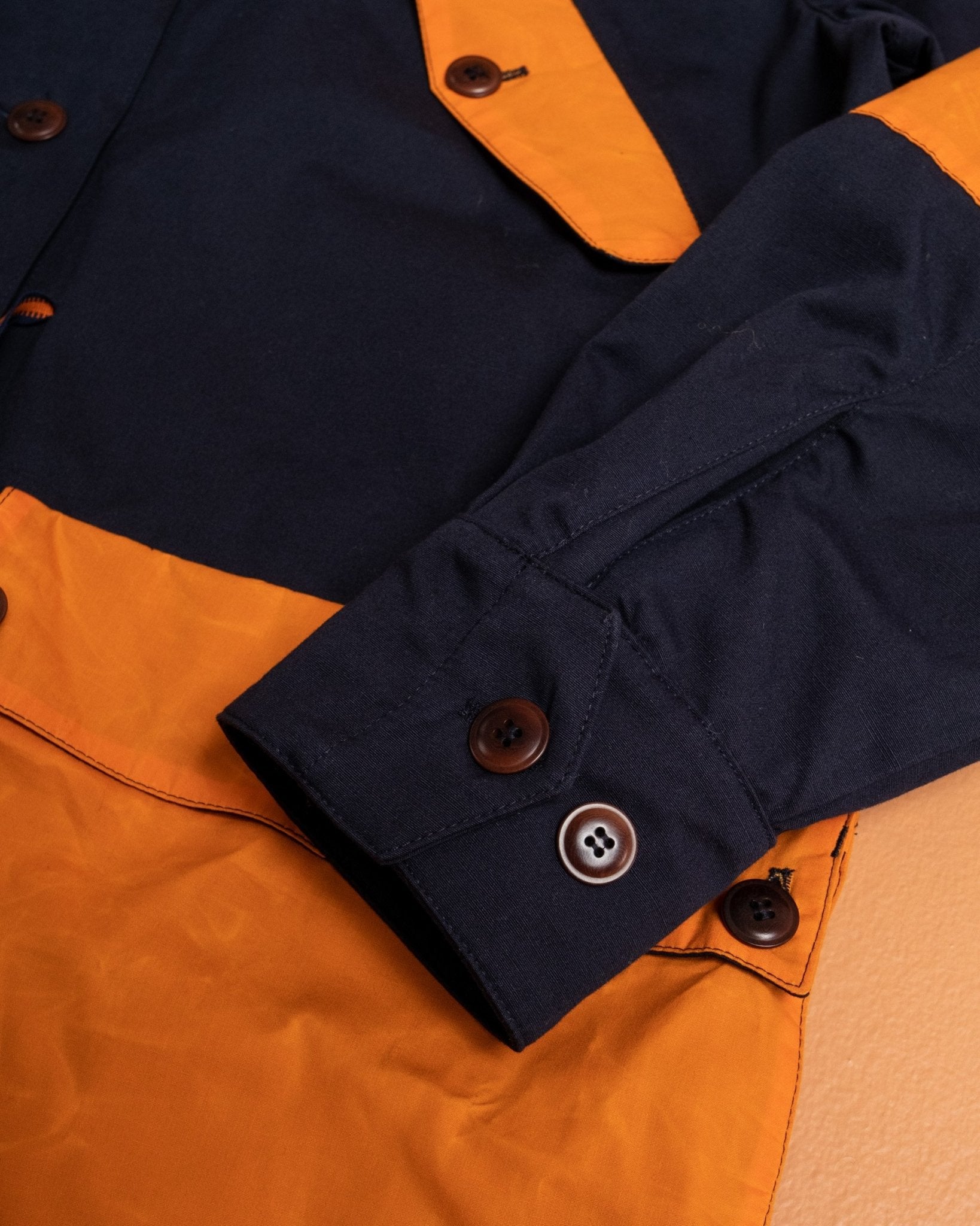 Indigofera x Second Sunrise Storm Jacket Navy/Orange - Meadow